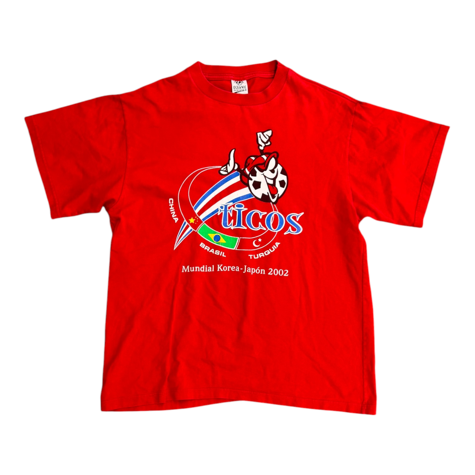 Costa Rica Ticos World Cup 2002 Korea-Japan Red Tee