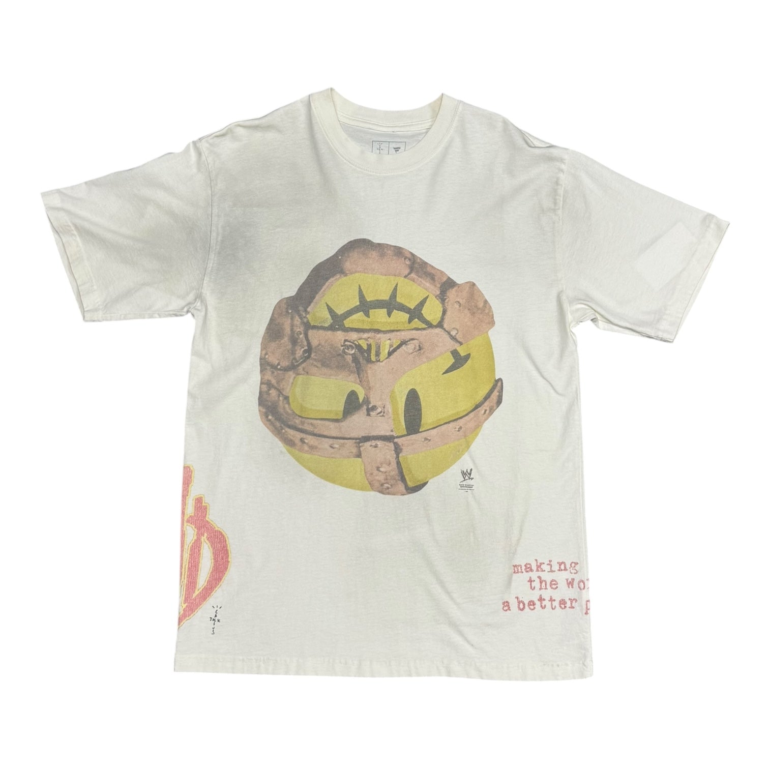 Travis Scott x WWE Mankind Smiley Tee