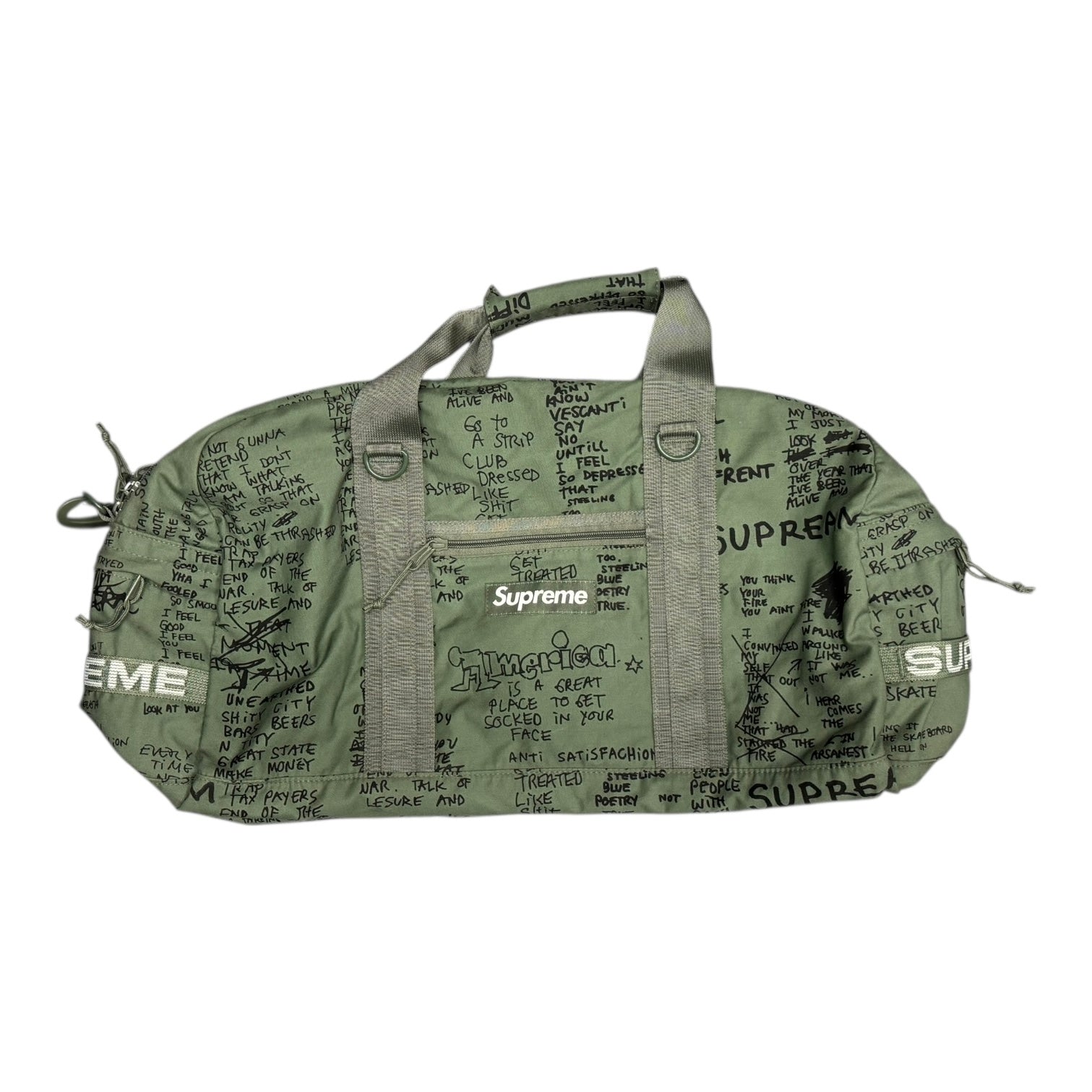 Supreme Green Duffle Bag