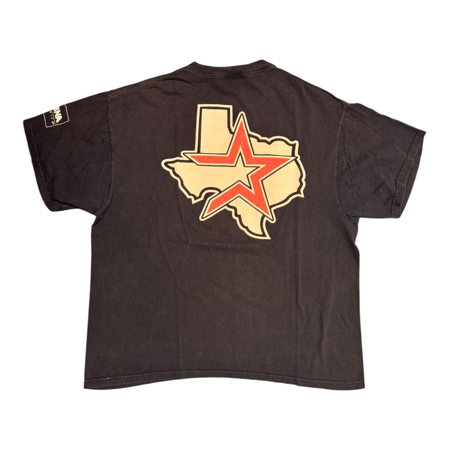 Houston Astros Texas Logo Black Tee