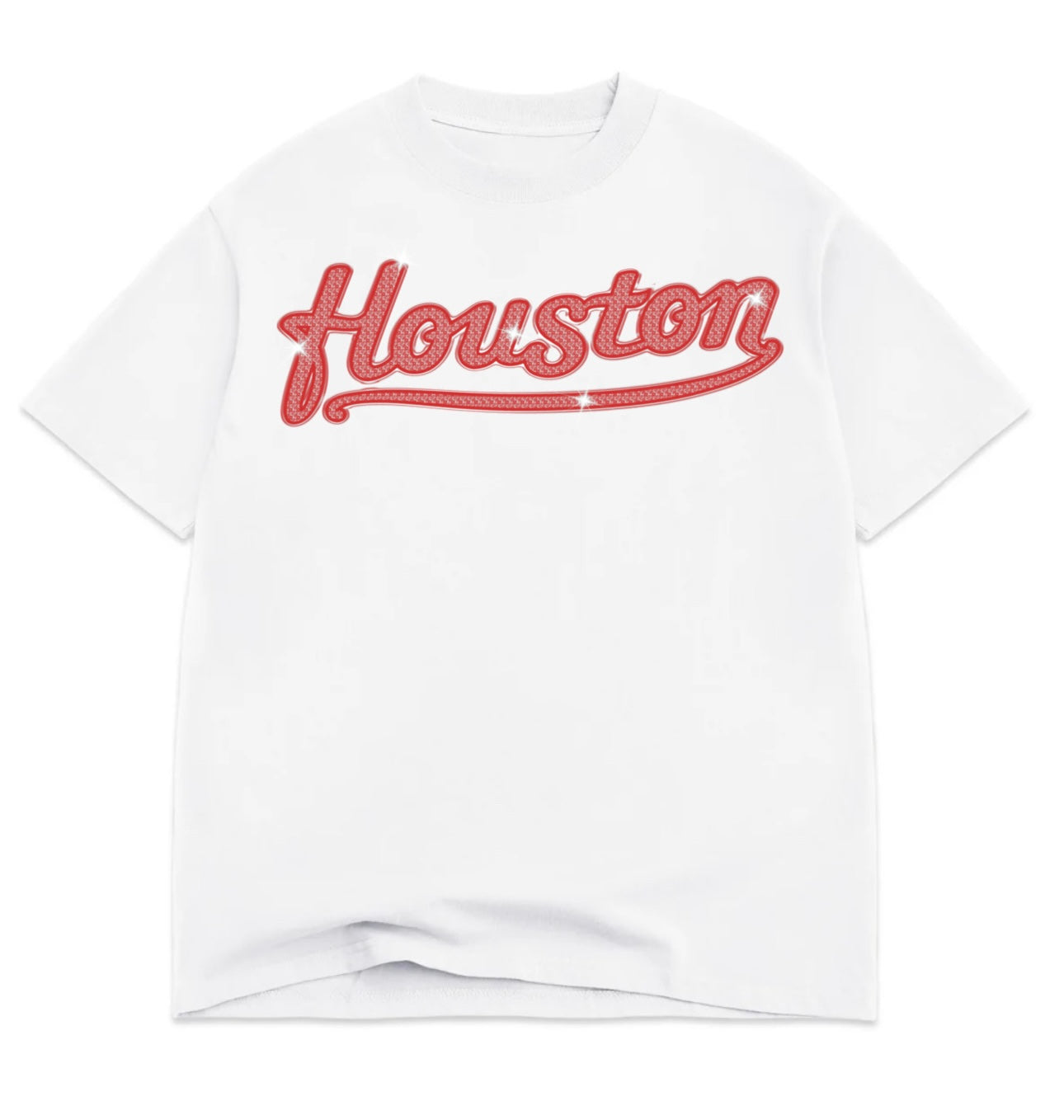 Houston White/Red Tee
