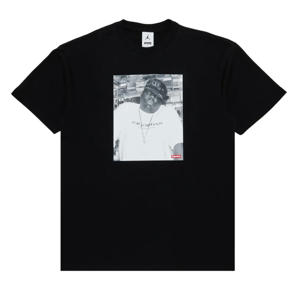 Supreme x Jordan Biggie Smalls Black Tee