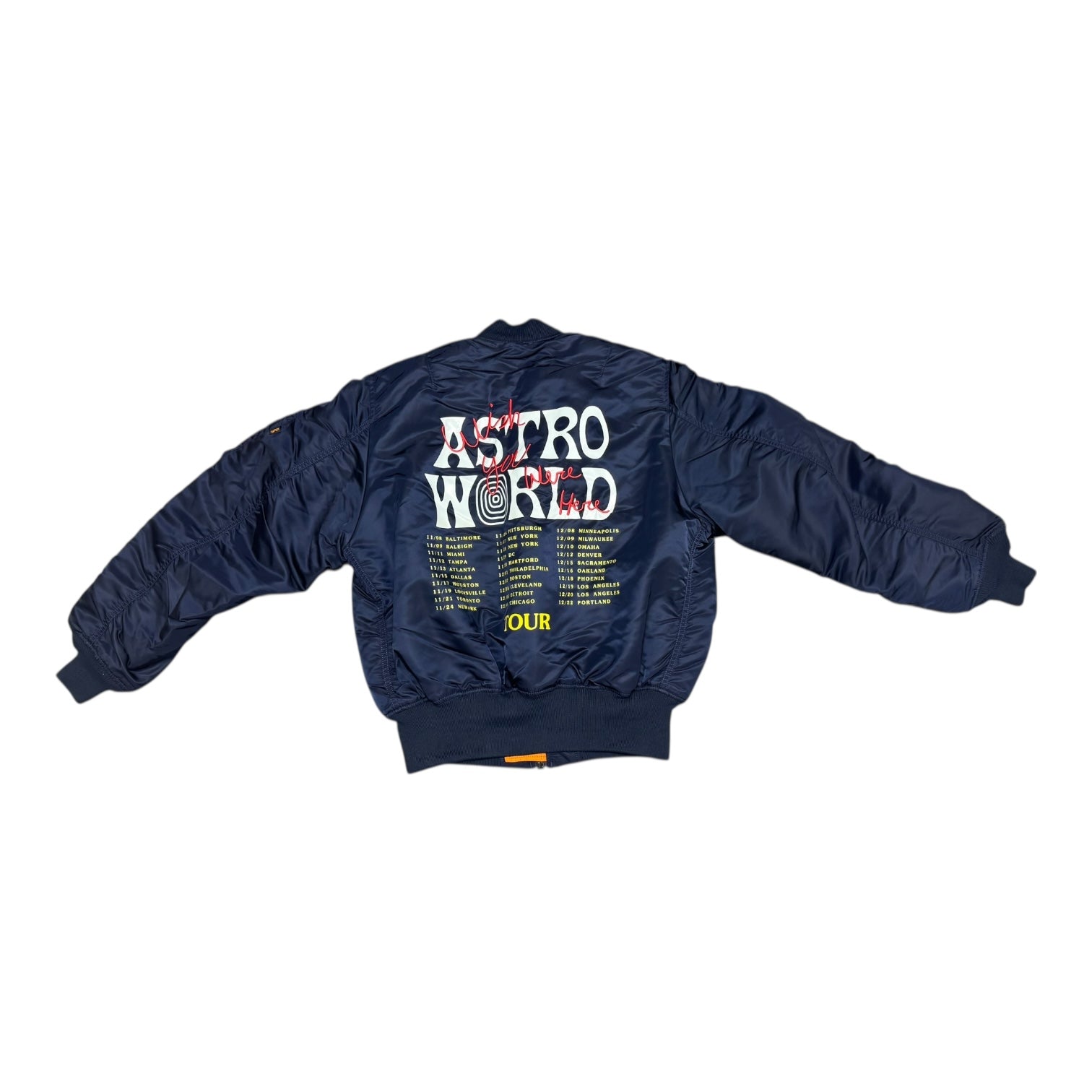 Travis Scott Astroworld Tour Sicko Mode AI Bomber Jacket