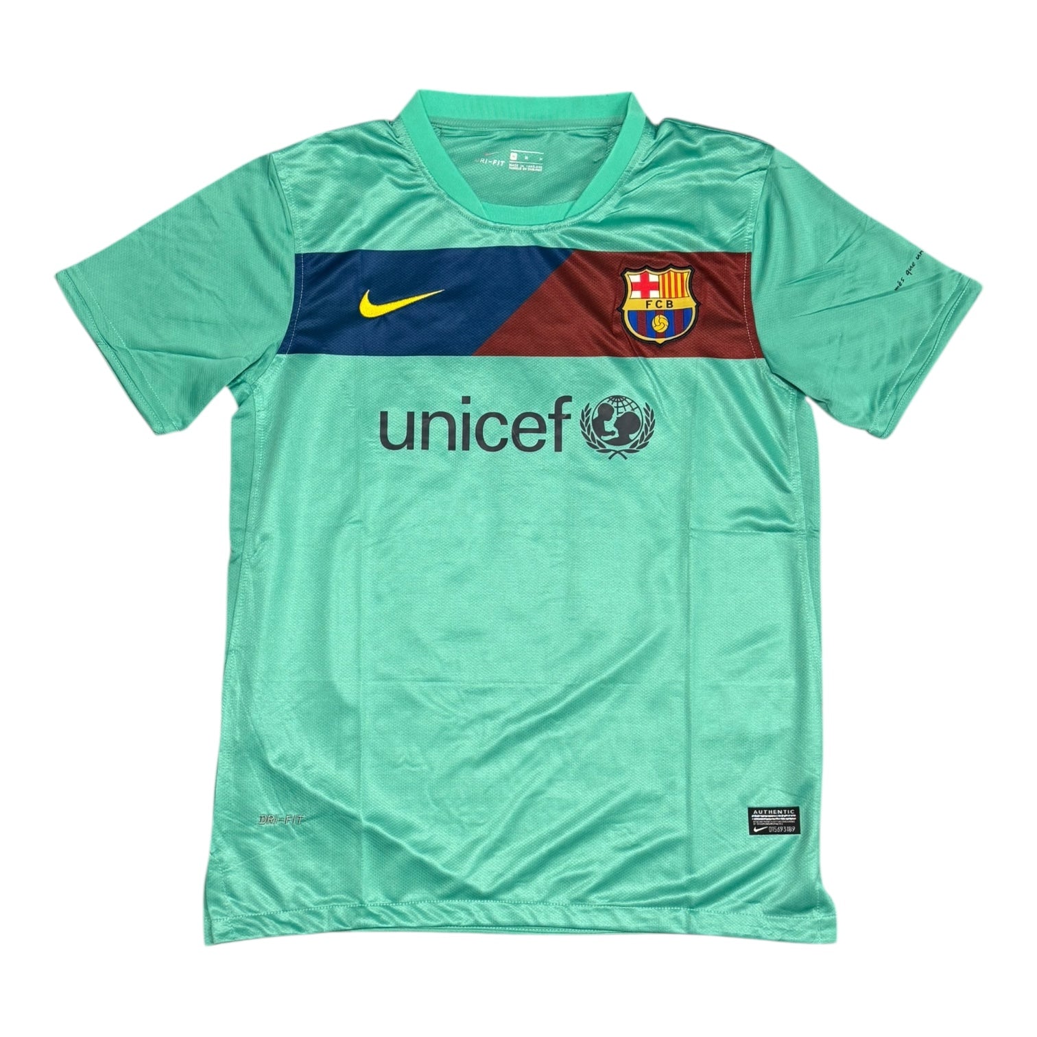 Barcelona 11/12 Away Teal Jersey - MESSI