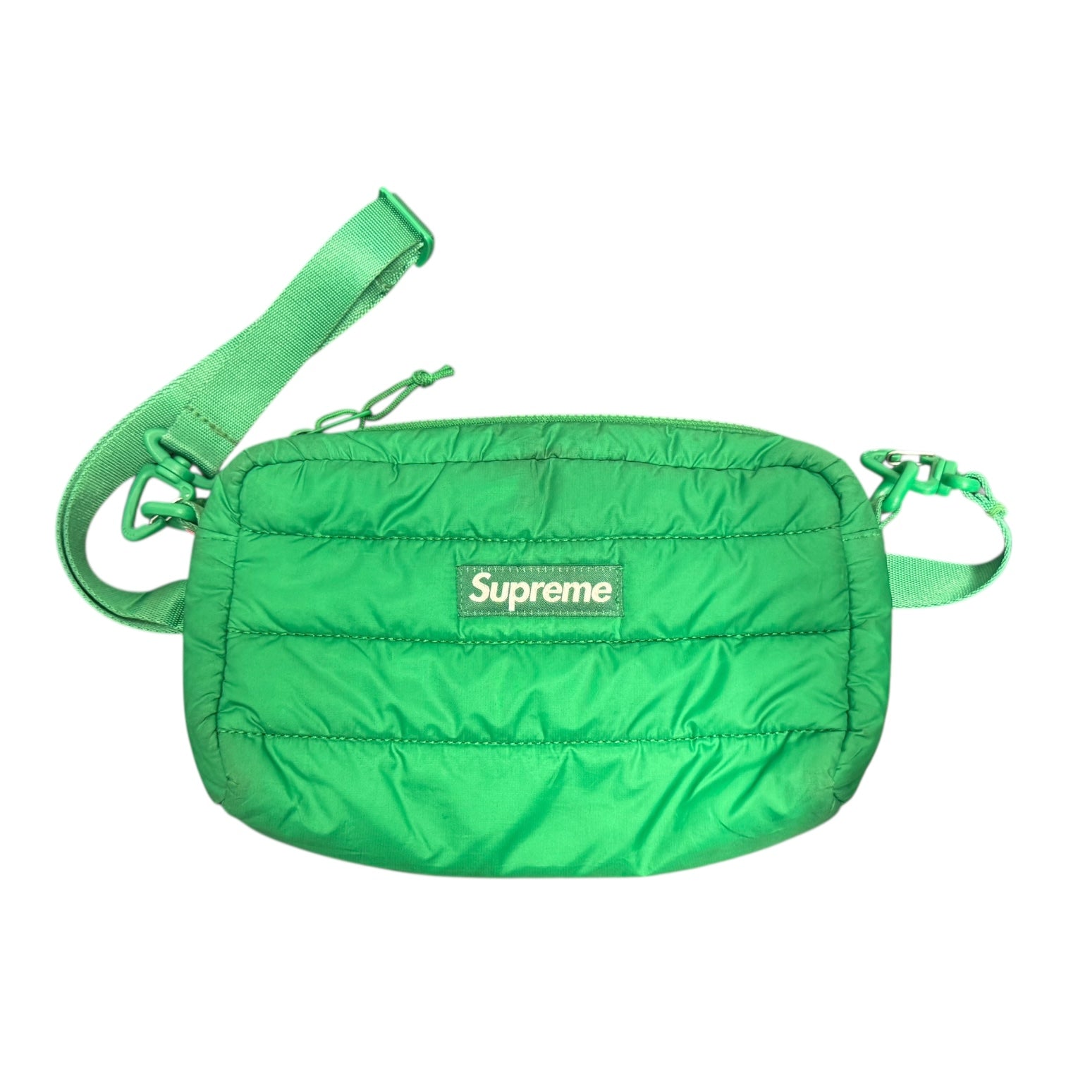 Supreme Green Puffer Side Bag