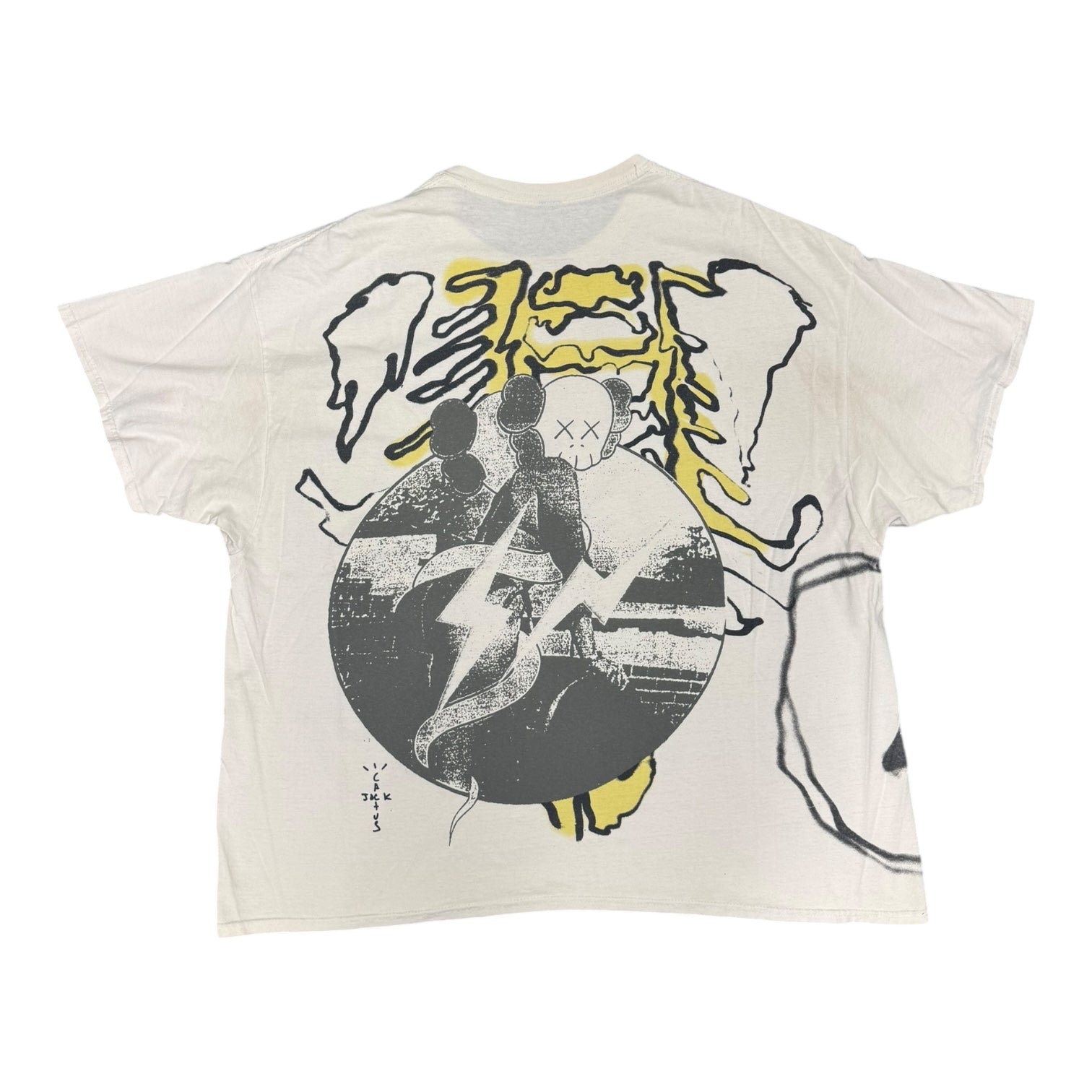 Travis Scott x Kaws x Fragment White Tee