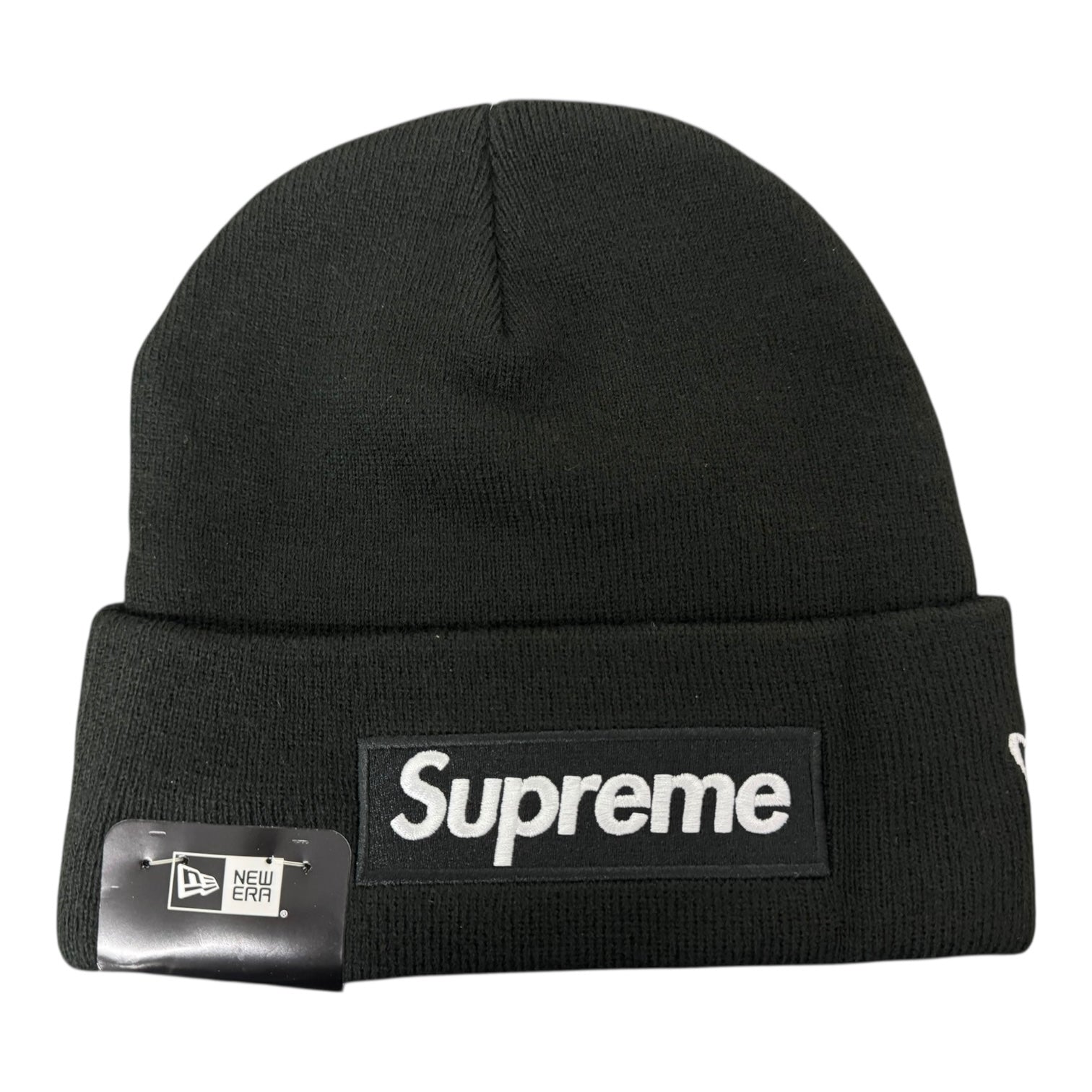 Supreme New Era Box Logo Black Beanie (FW25)