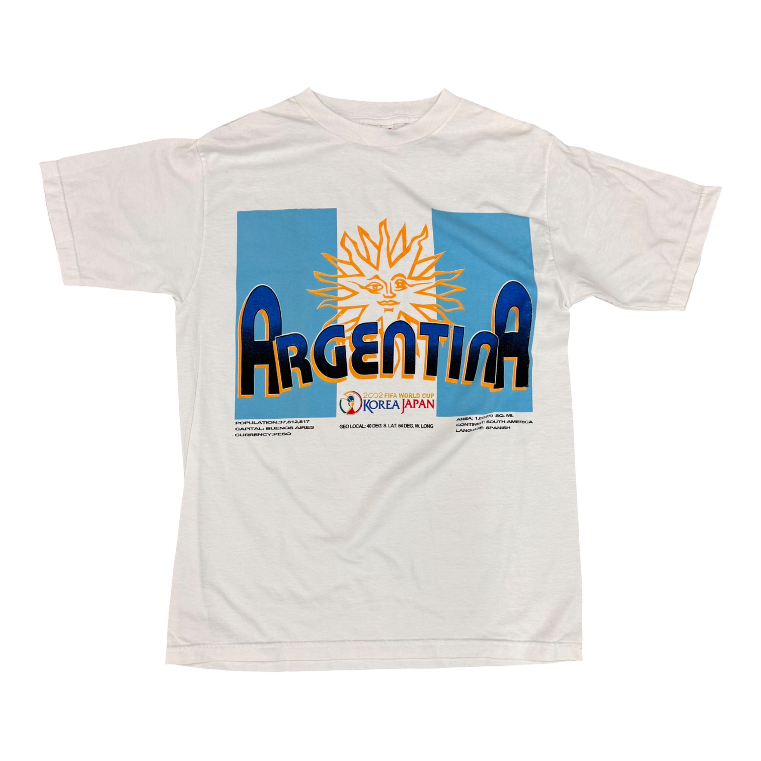 Argentina Japan-Korea 2002 World Cup White Tee