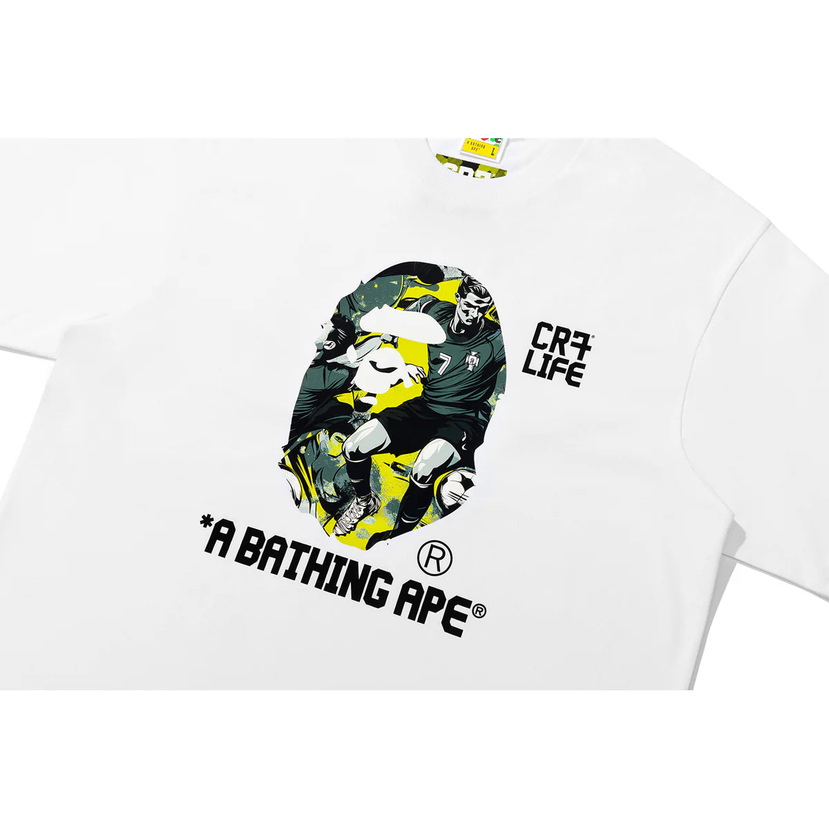 BAPE X CR7 LIFE - Cristiano Ronaldo Ape White Tee