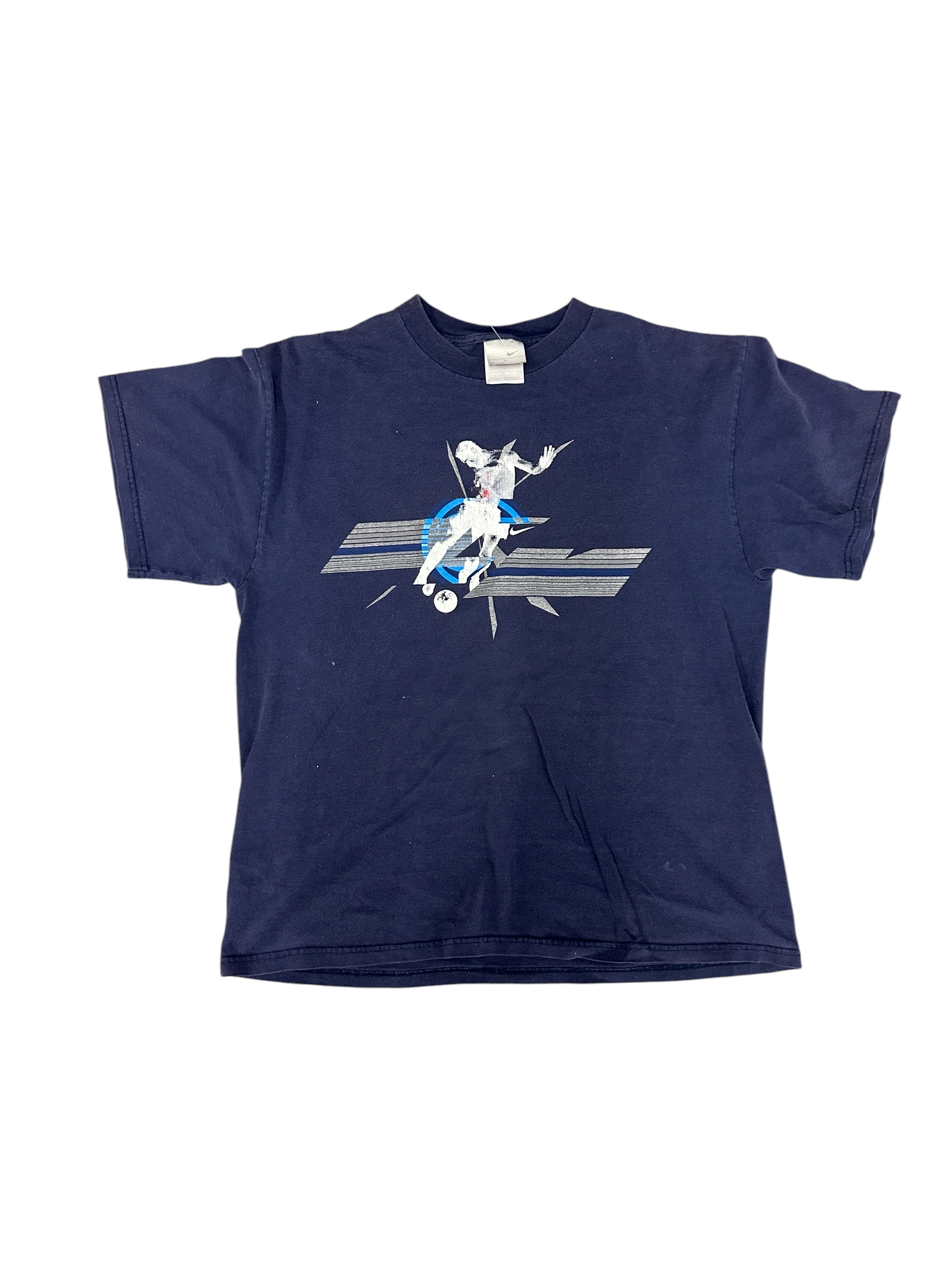 Vintage Nike Navy Blue Soccer Tee