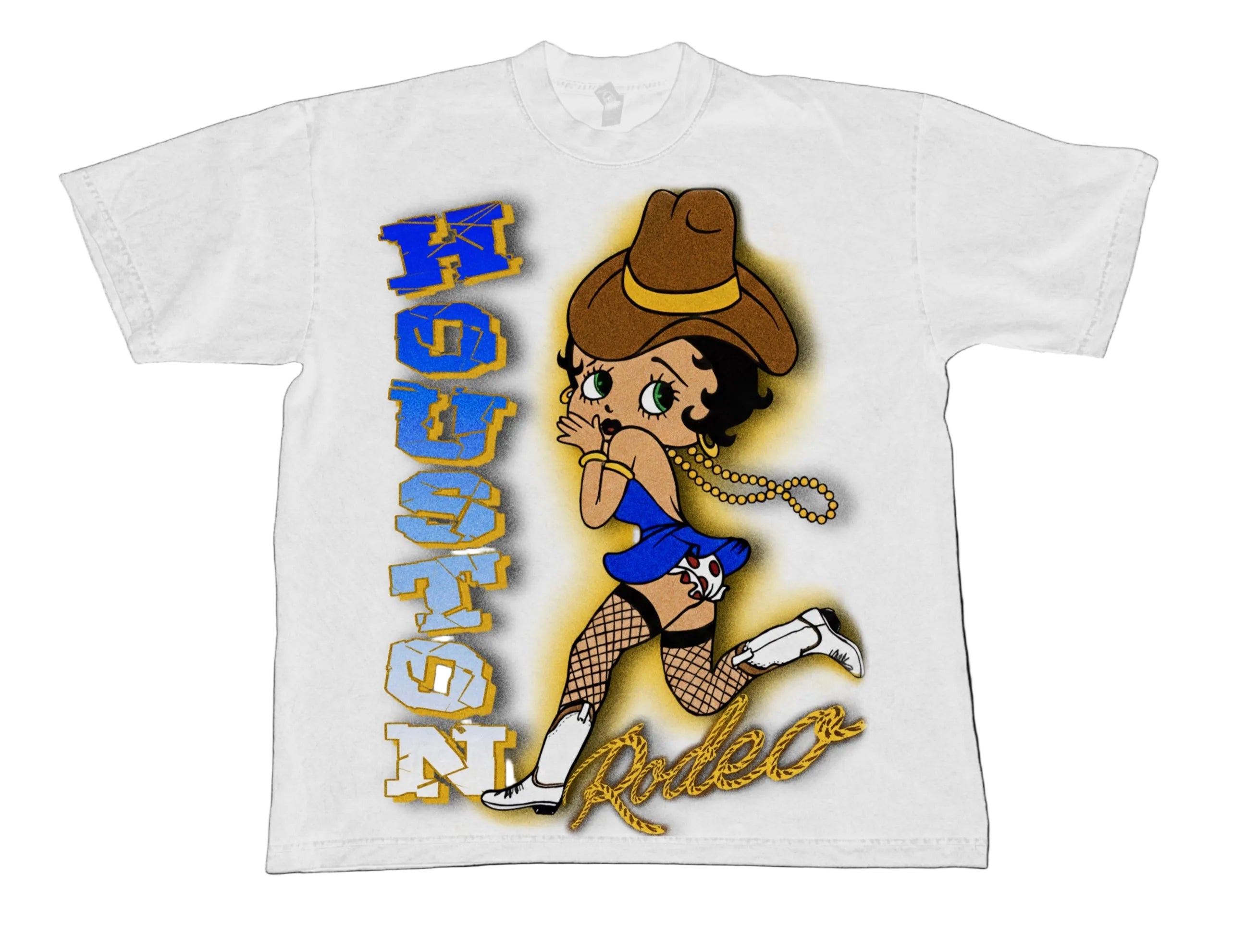 Houston Cowgirl White Tee