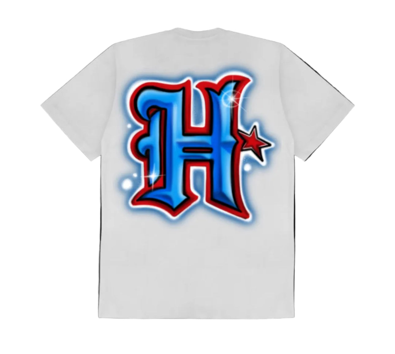 Houston Airbrush White Tee