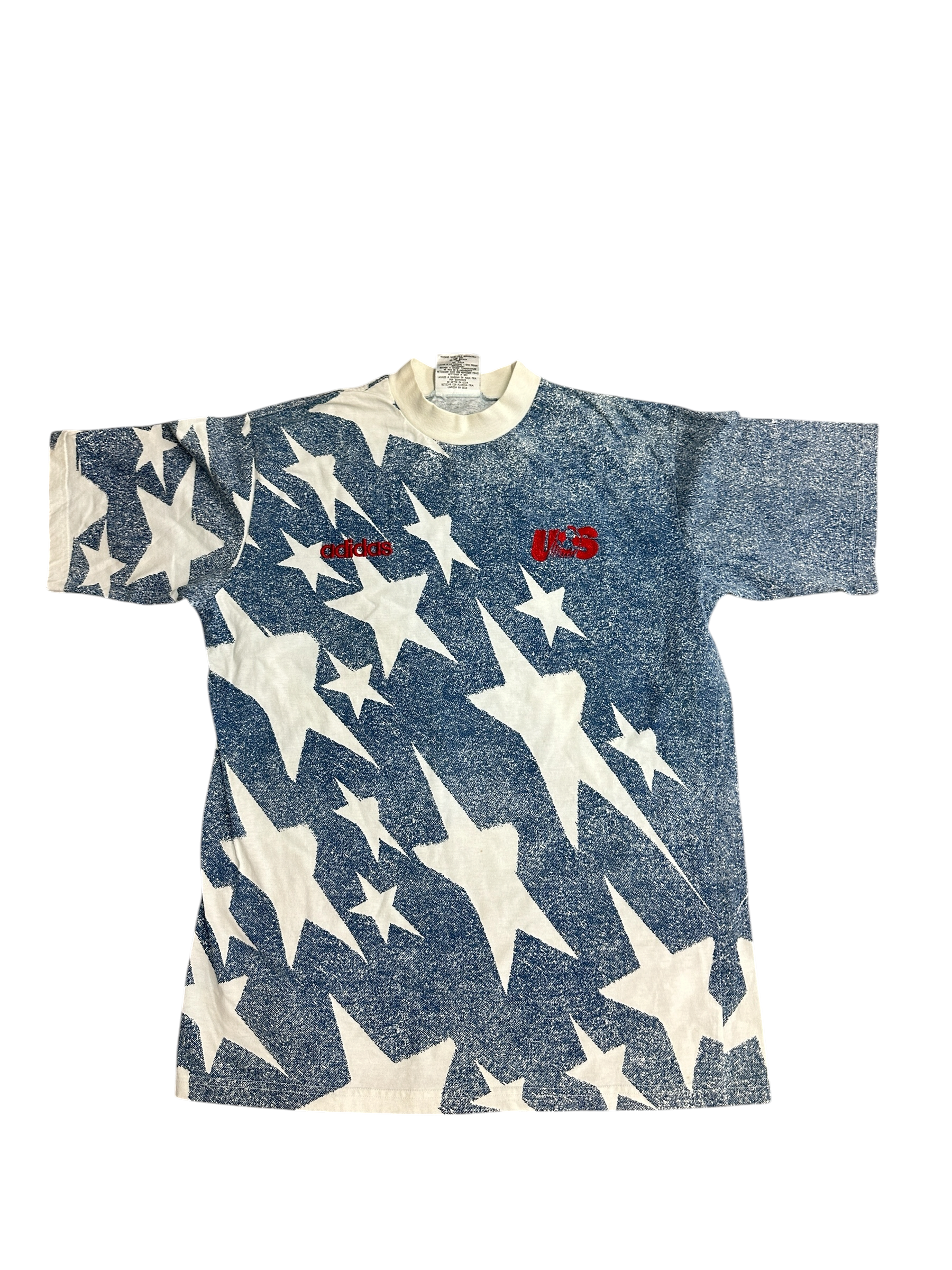 Vintage 1990s USA All-Over Stars Adidas Tee