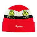 Supreme Pay Me Red Beanie