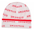 Supreme Repeat Logo White Beanie