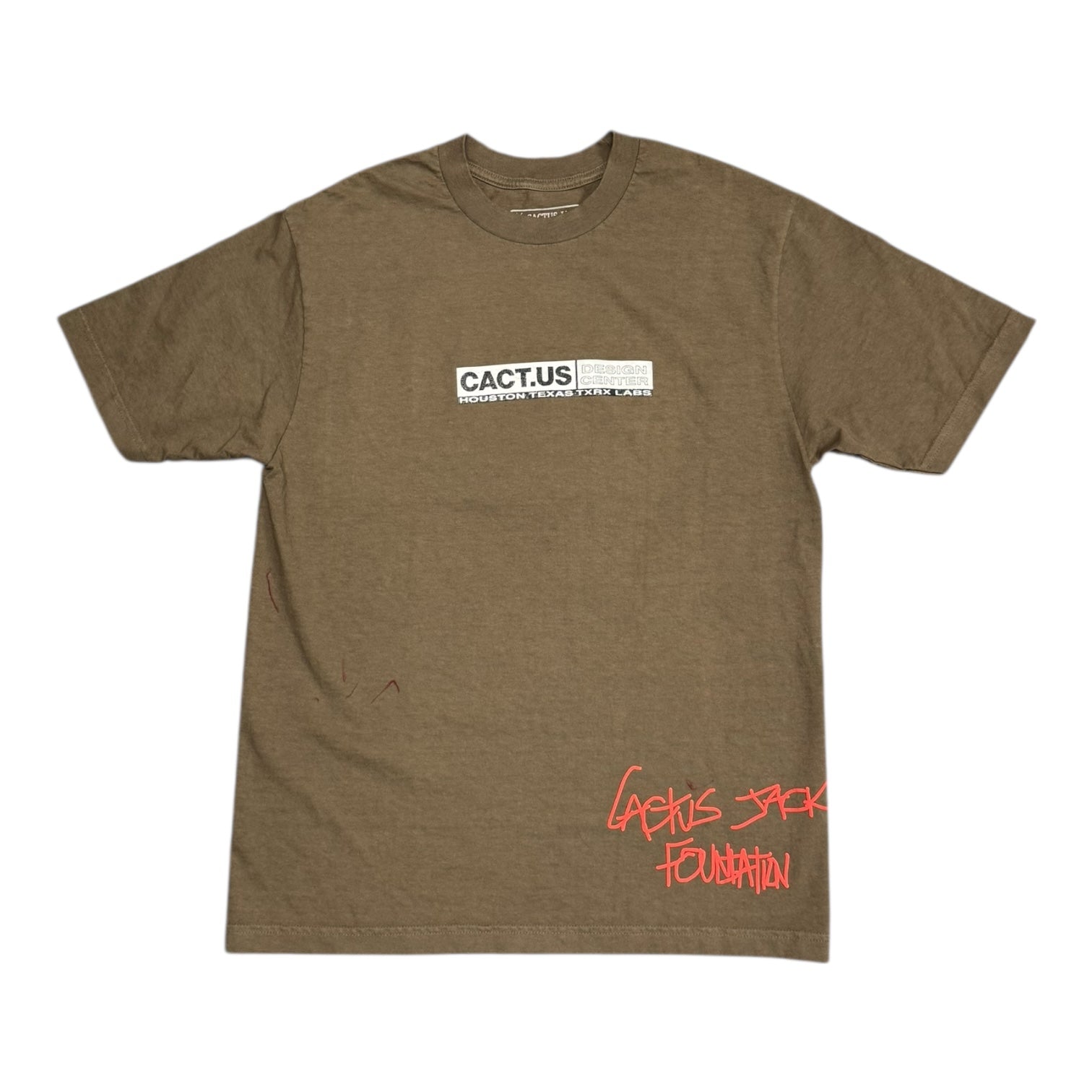 Travis Scott Cact.us Sneaker Lab Brown Tee