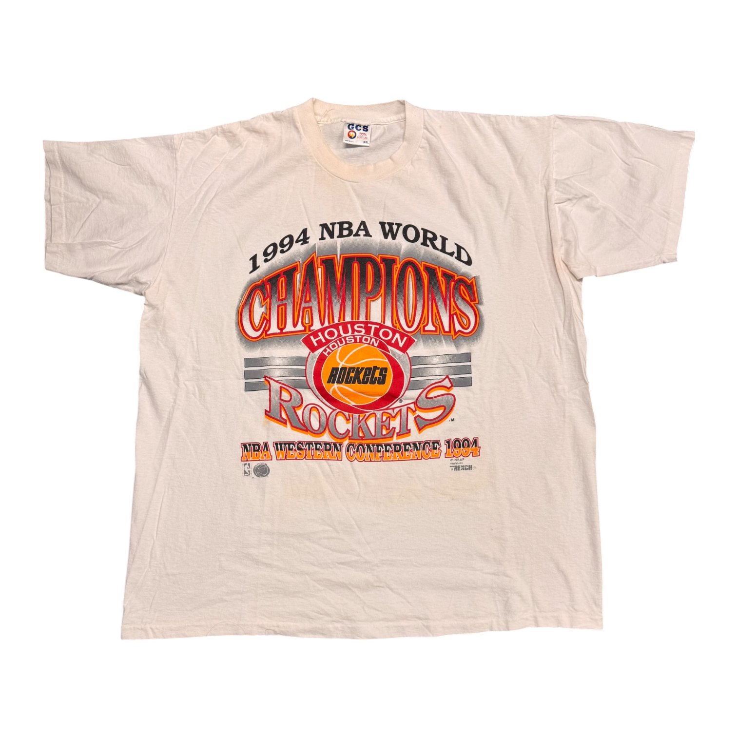 1994 nba world champions Houston Rockets White Tee