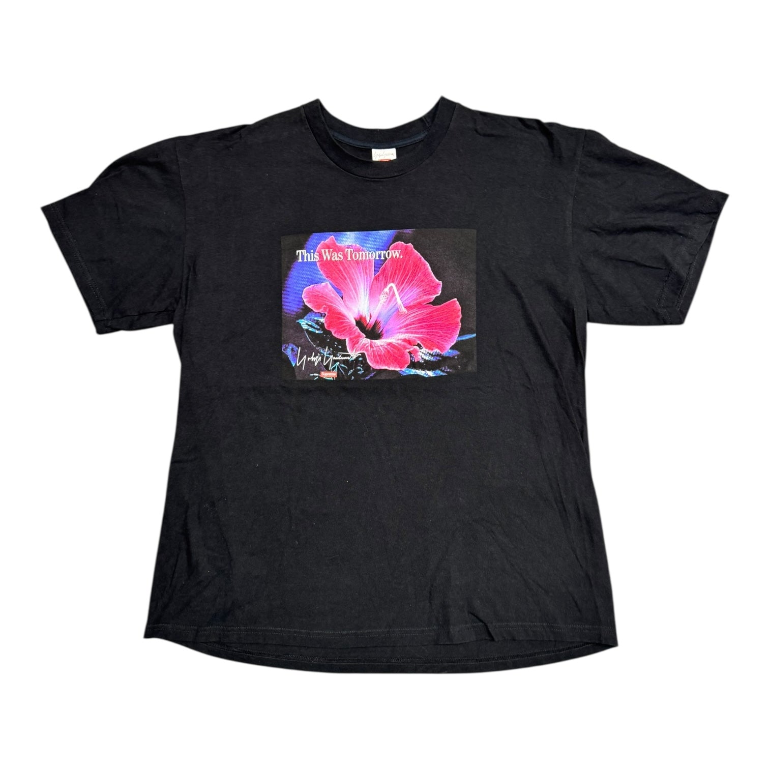 Supreme x Yohji Yamamoto "This Was Tomorrow" Black Tee