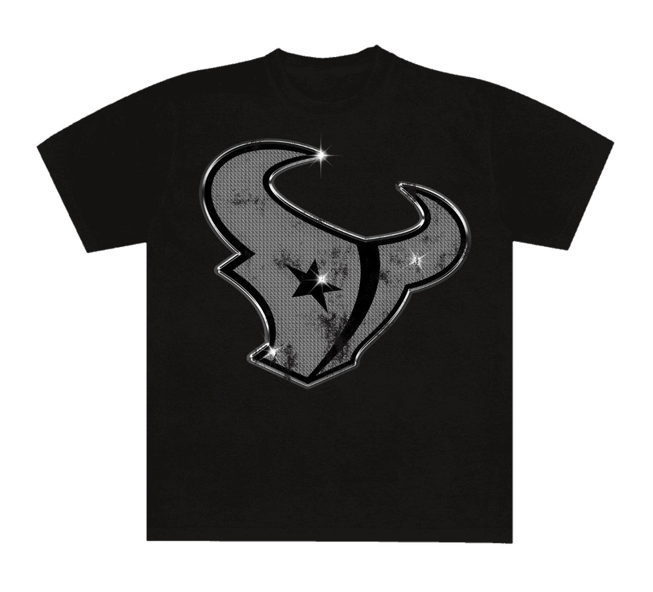 Texans Bling Black Tee