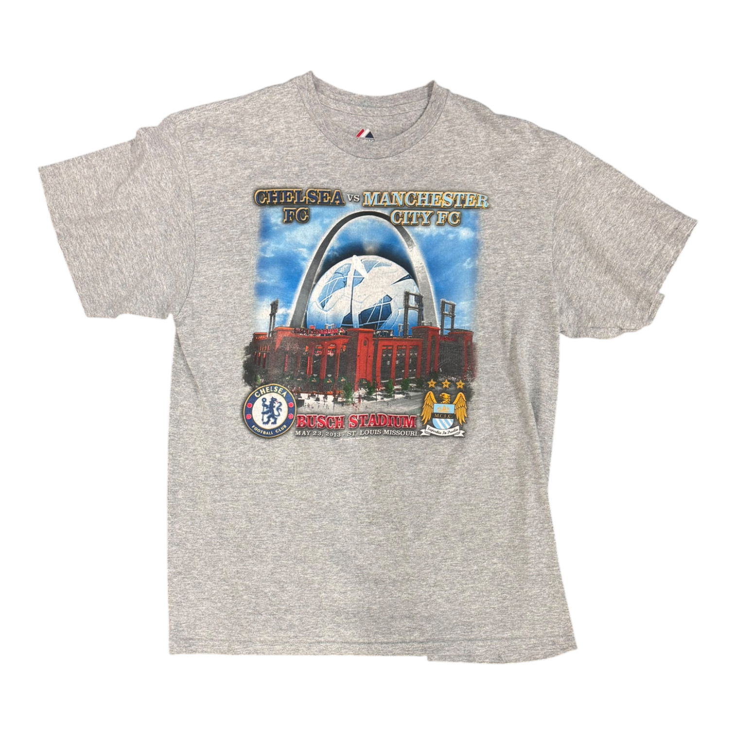 Busch Stadium 2013 Chelsea FC vs Manchester City FC T-Shirt