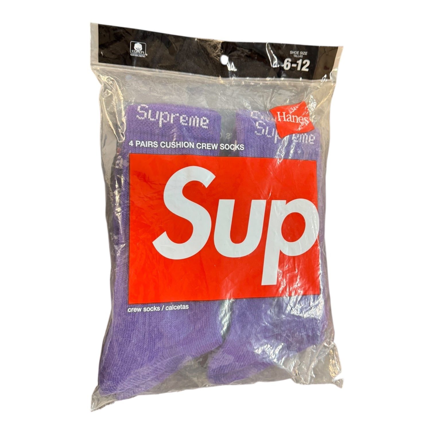 Supreme Hanes Purple Socks