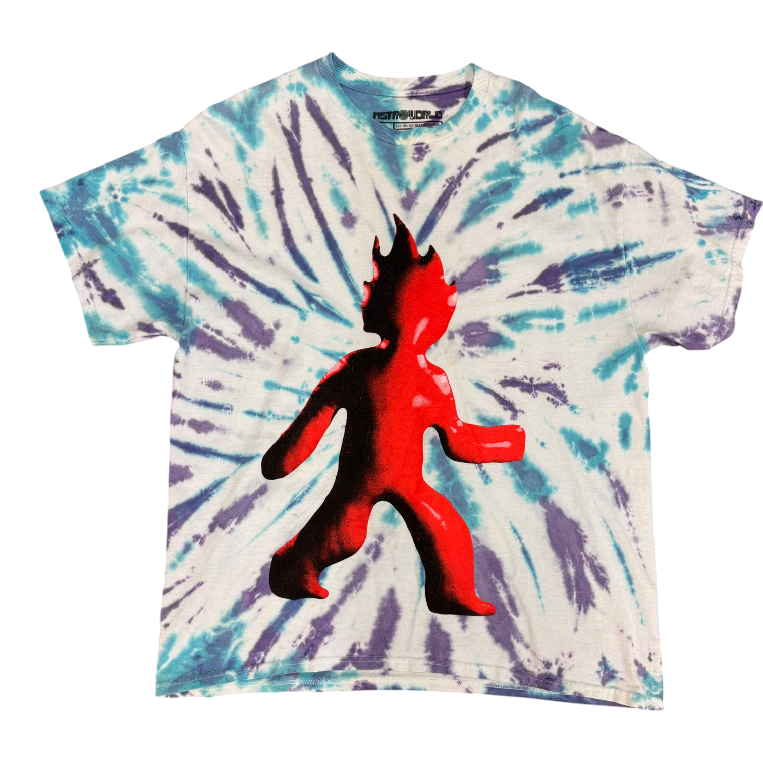 Travis Scott Astroworld Fest 21 Flameboy Tie Dye Tee