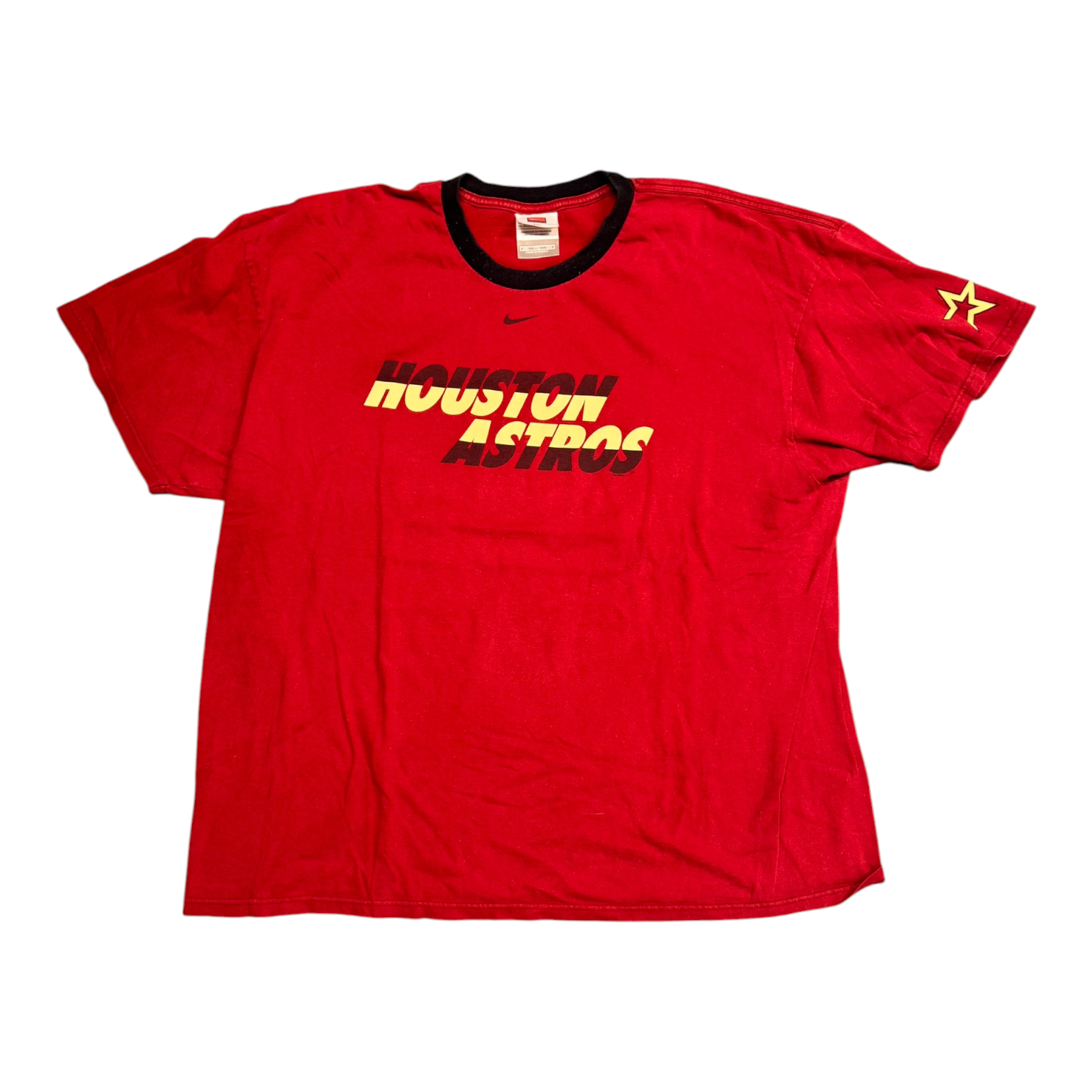 Houston Astros Nike Red Ringer Tee