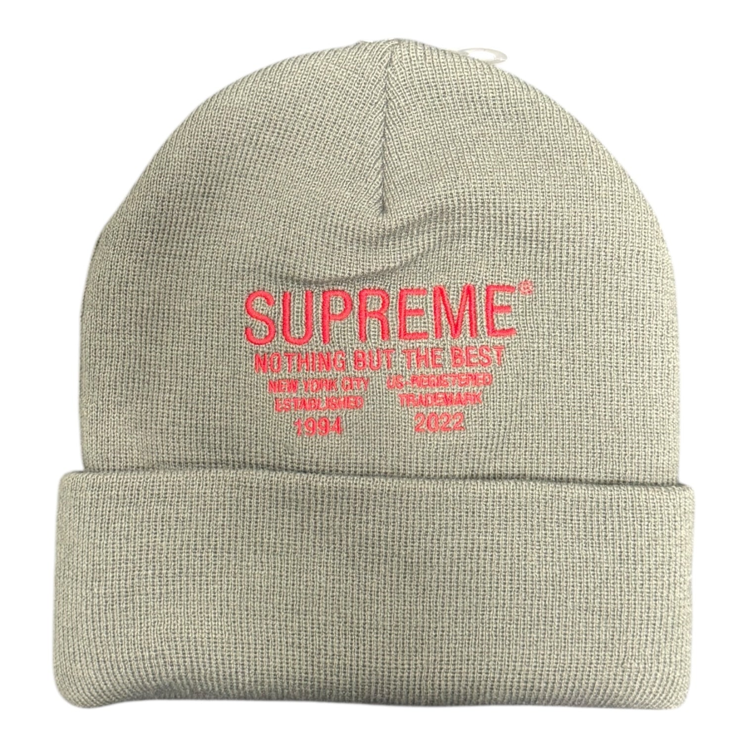 Supreme Nothing But The Best Grey Beanie