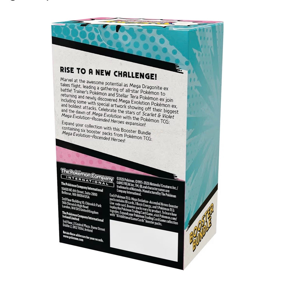 Pokémon TCG: Mega Evolution—Ascended Heroes Booster Bundle