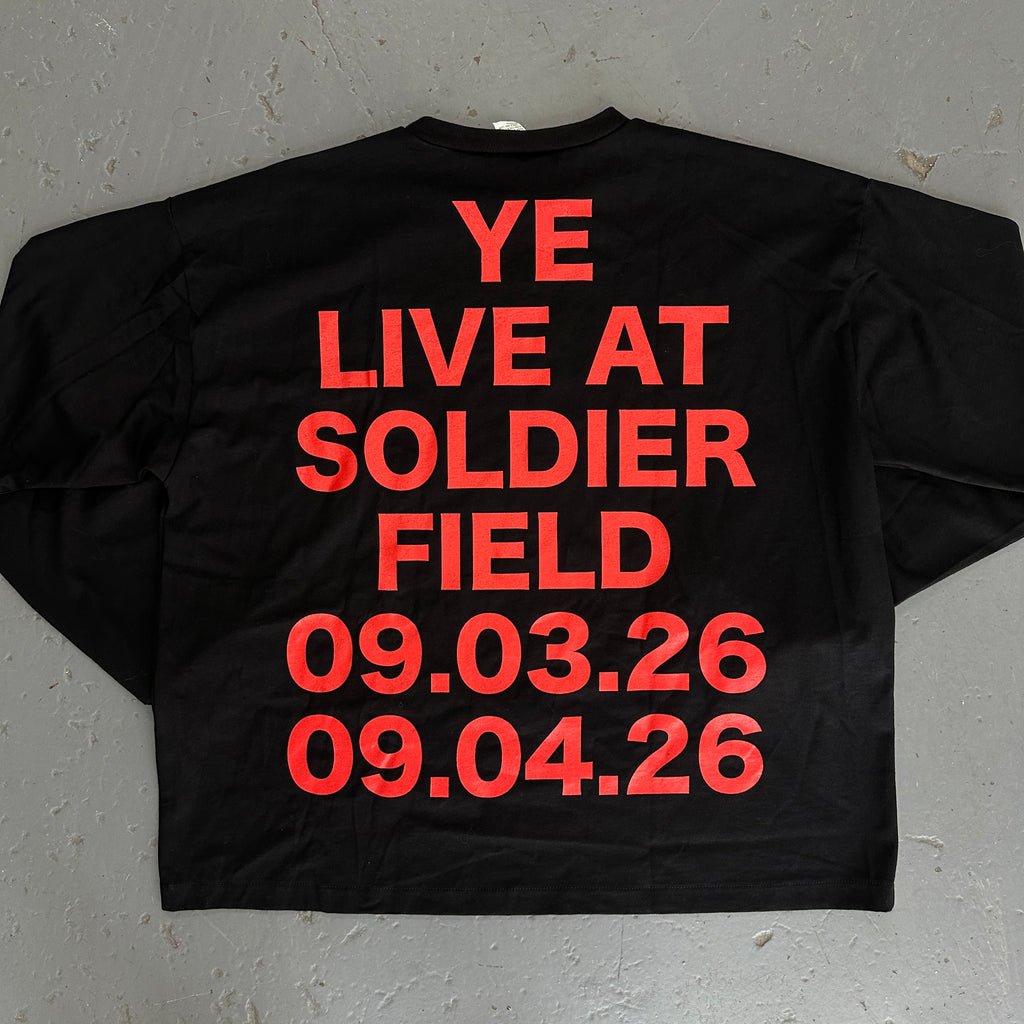 Kanye West Ye Live at Soldier Field Black L/S Tee