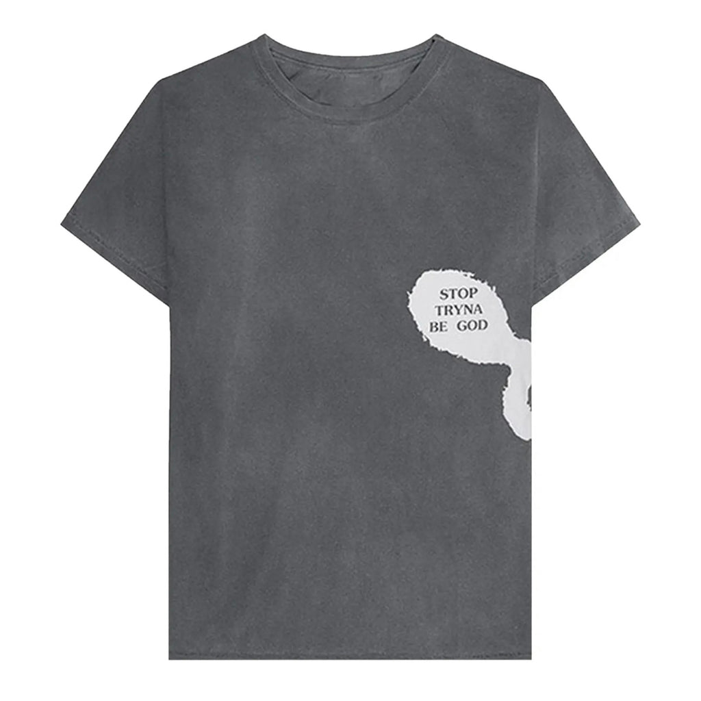 Travis Scott Stop Tryna Be God Reversible Grey Tee