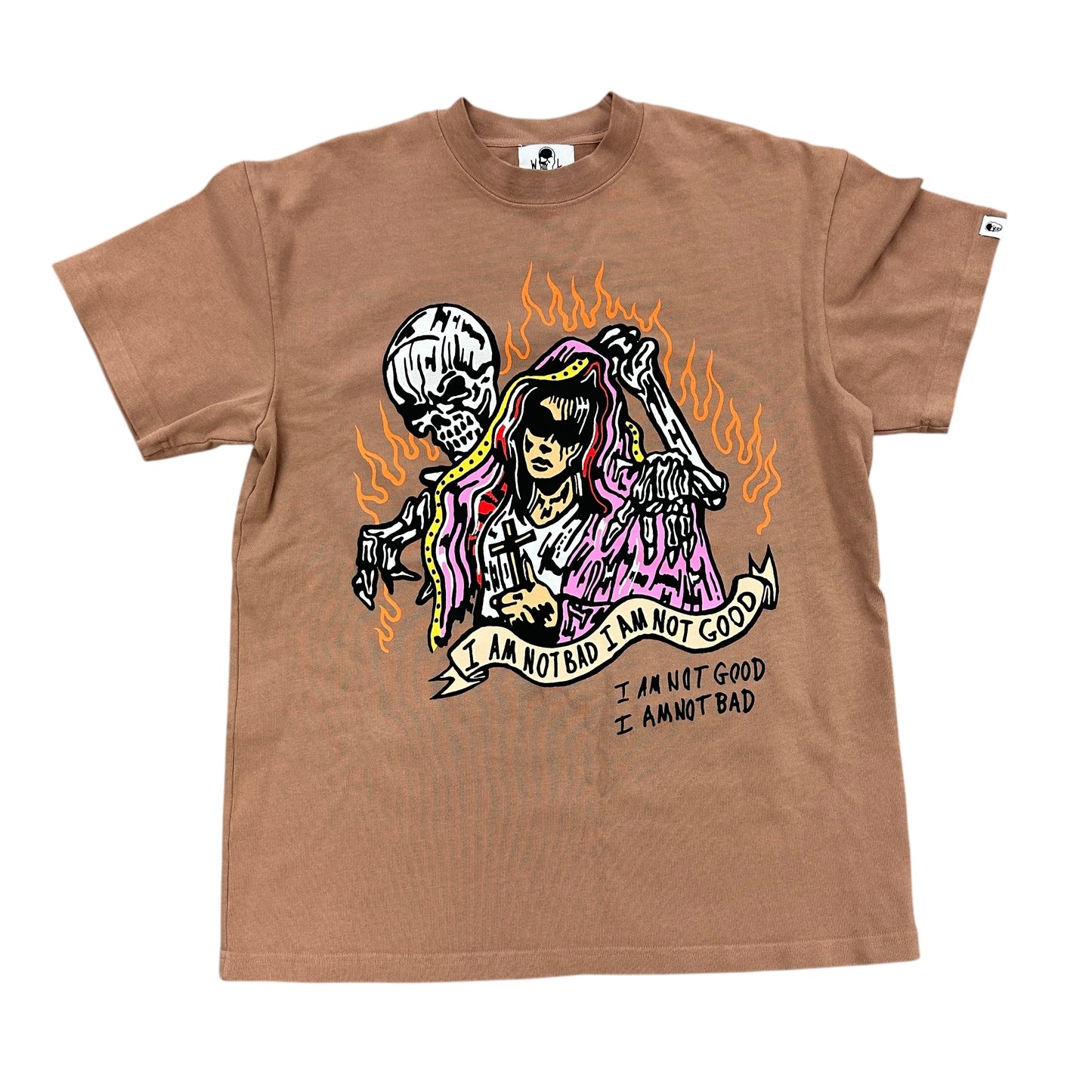 I Am Not Bad Warren Lotas Brown Tee