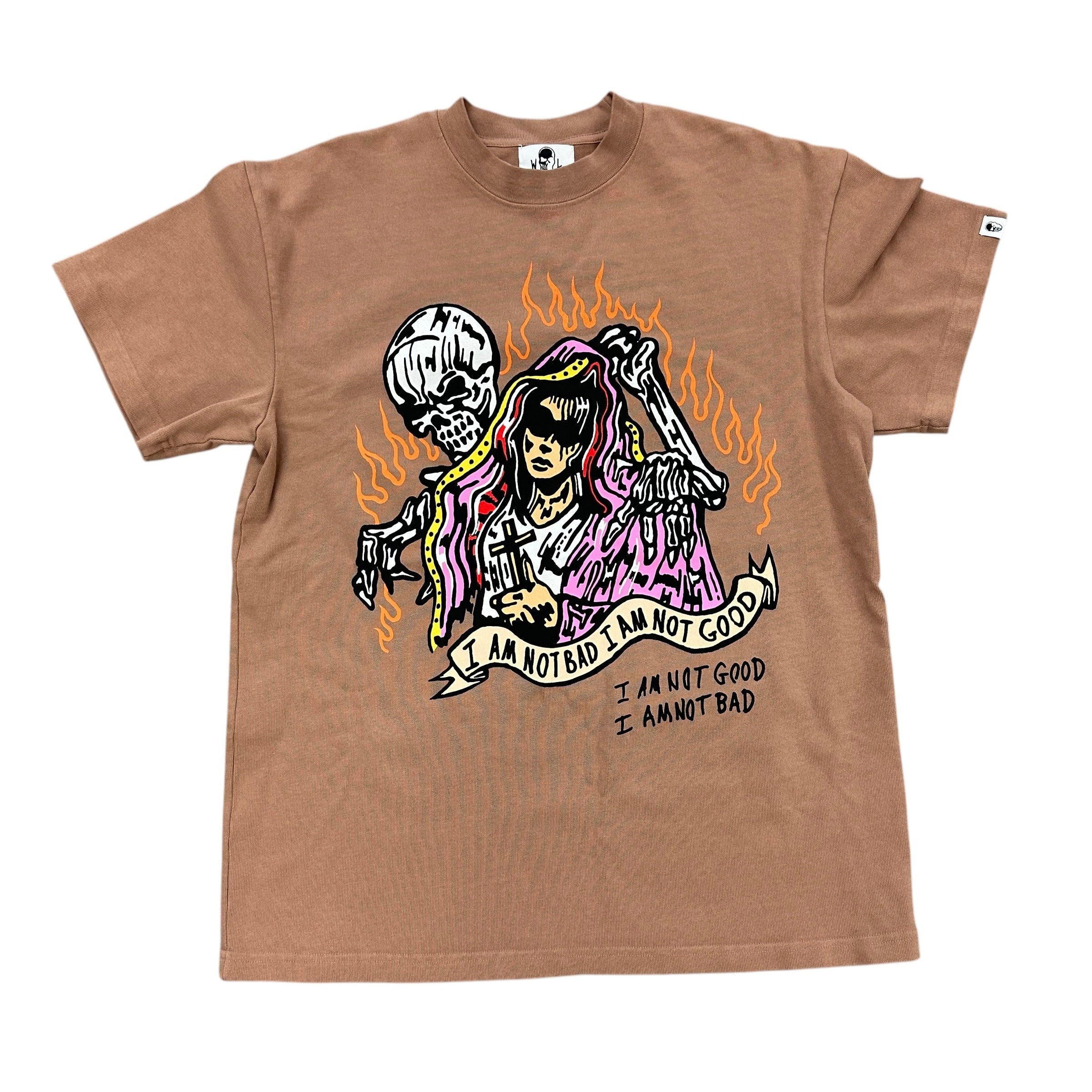 I Am Not Bad Warren Lotas Brown Tee