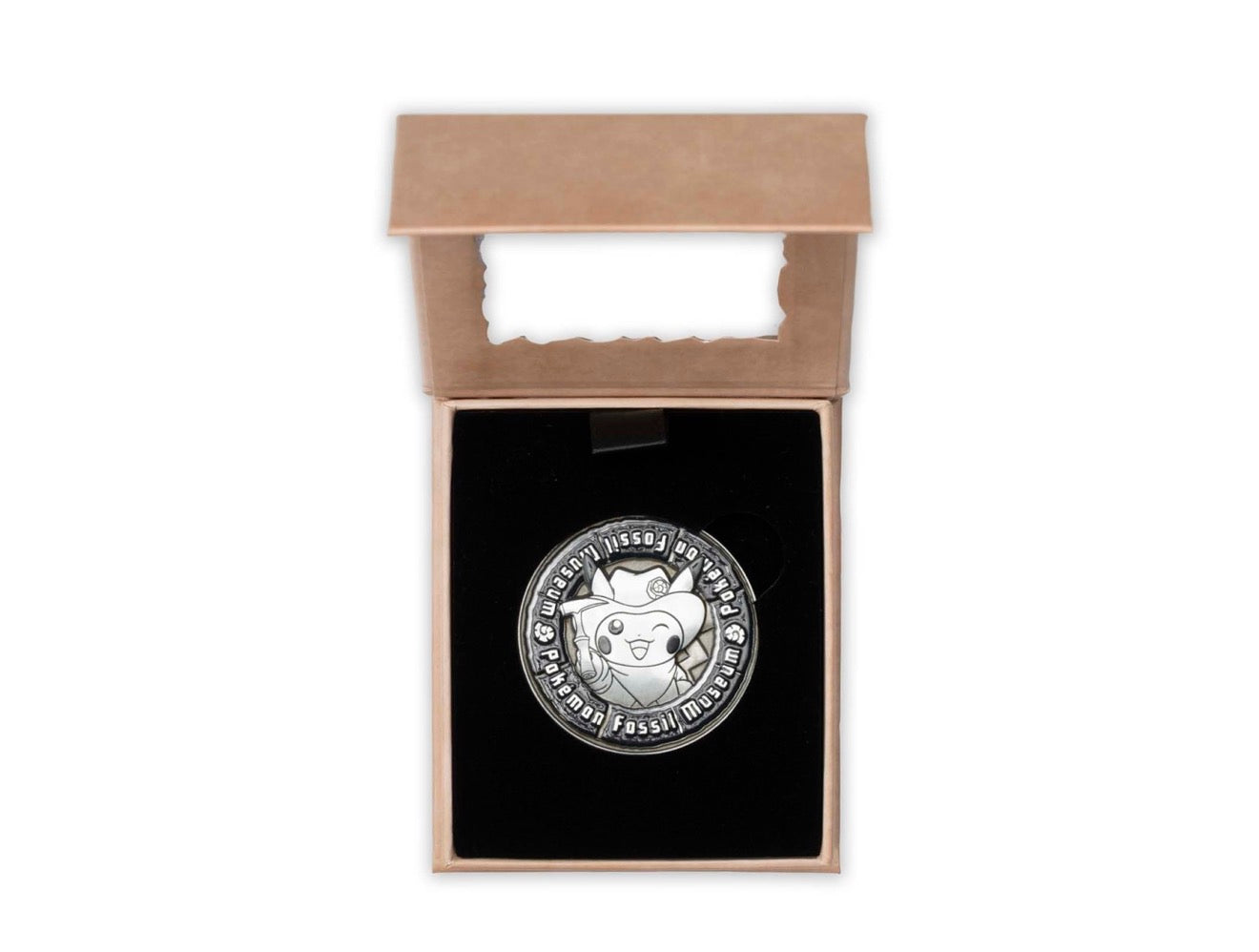 Pokémon Fossil Museum: Excavator Pikachu & Tyrantrum Skeleton Commemorative Coin