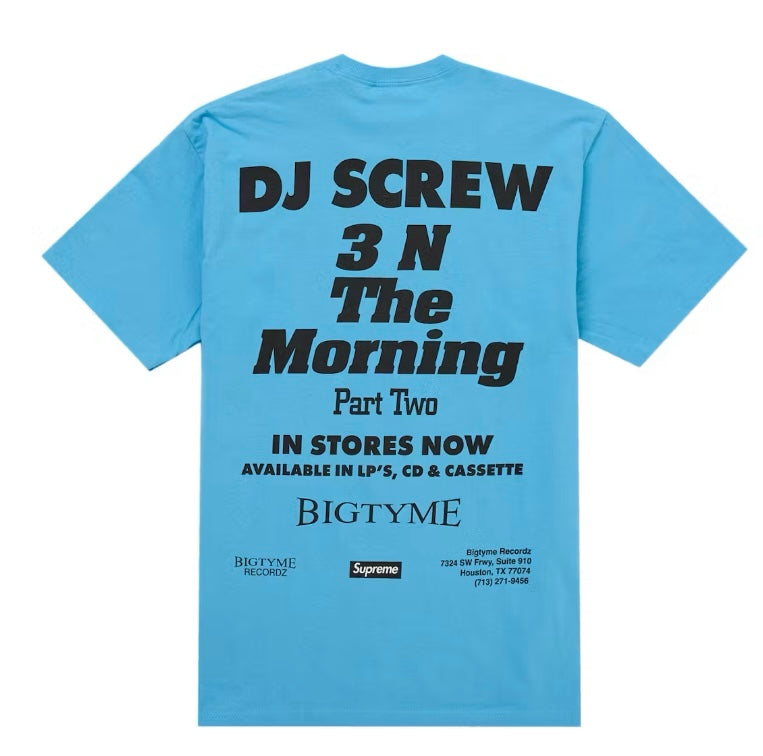 Supreme X DJ Screw SUC Blue Tee