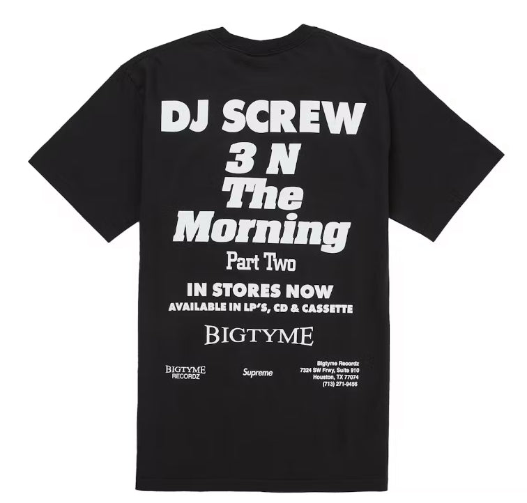Supreme x DJ Screw SUC Black Tee