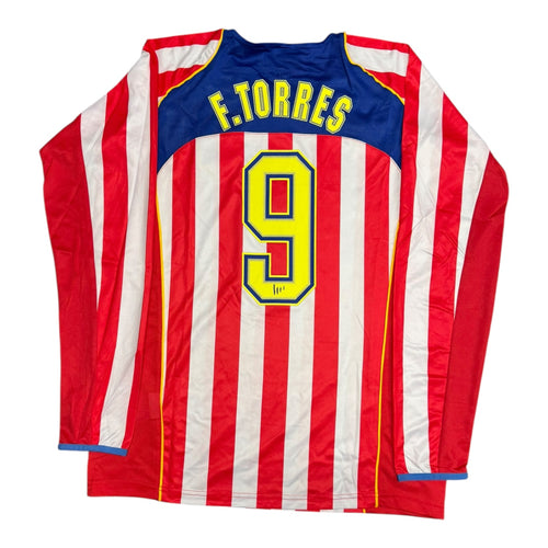 Atletico Madrid 04/05 Home Red L/S Jersey - F. TORRES