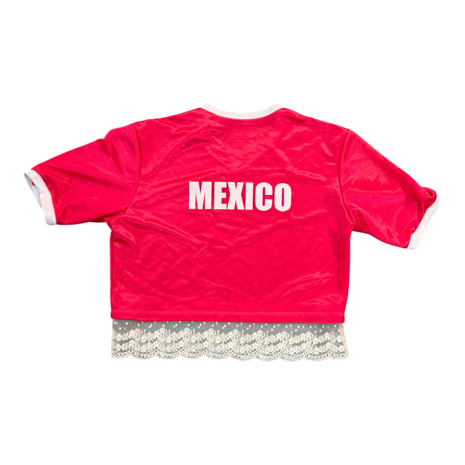 Mexico pink crop jersey