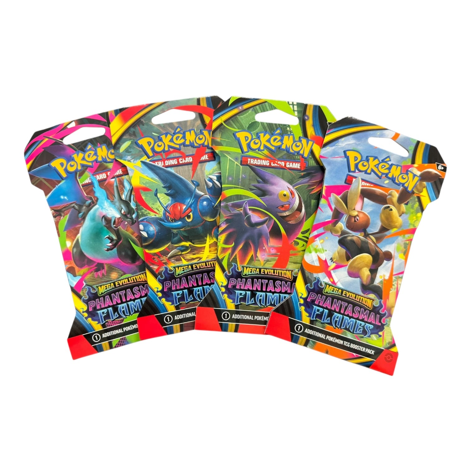 Pokemon Single Booster Pack - Mega Evolution Phantasmal Flames Future Retro Pokemon Single Booster Pack - Mega Evolution Phantasmal Flames Future Retro