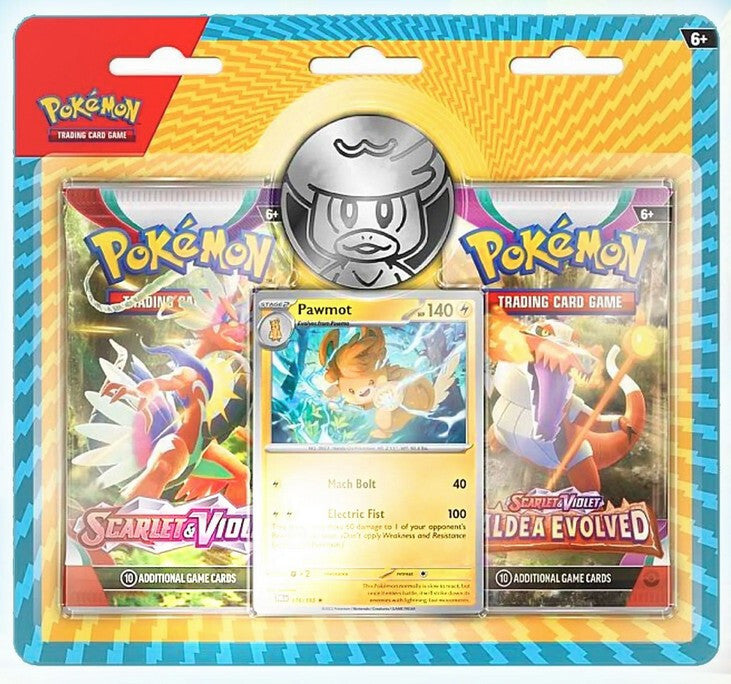 Pokemon TCG Scarlet & Violet + Paldea Evolved Blister Pack Pawmot