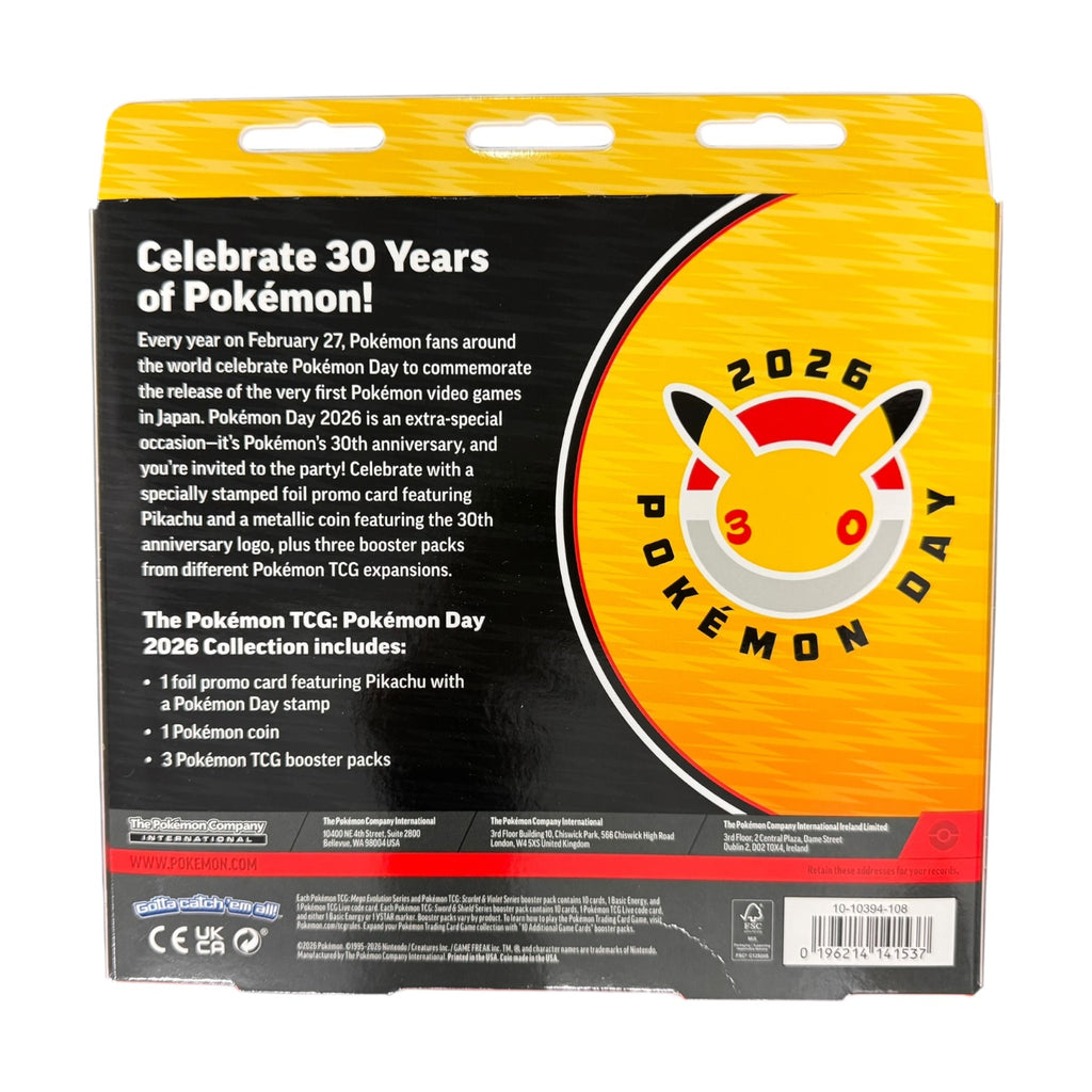Pokemon Day Pikachu Collection 2026 (30th Anniversary)