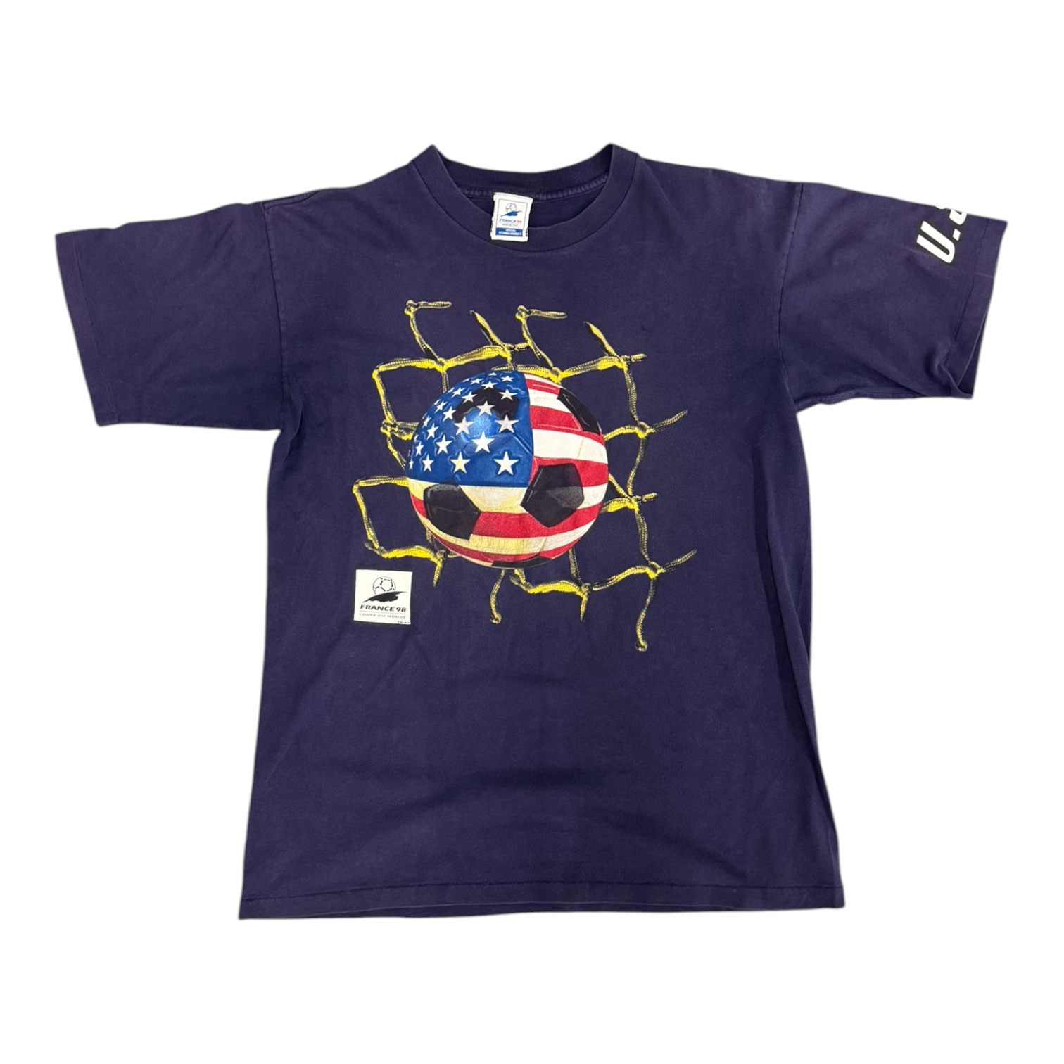 USA Soccer France 98 World Cup Navy Tee