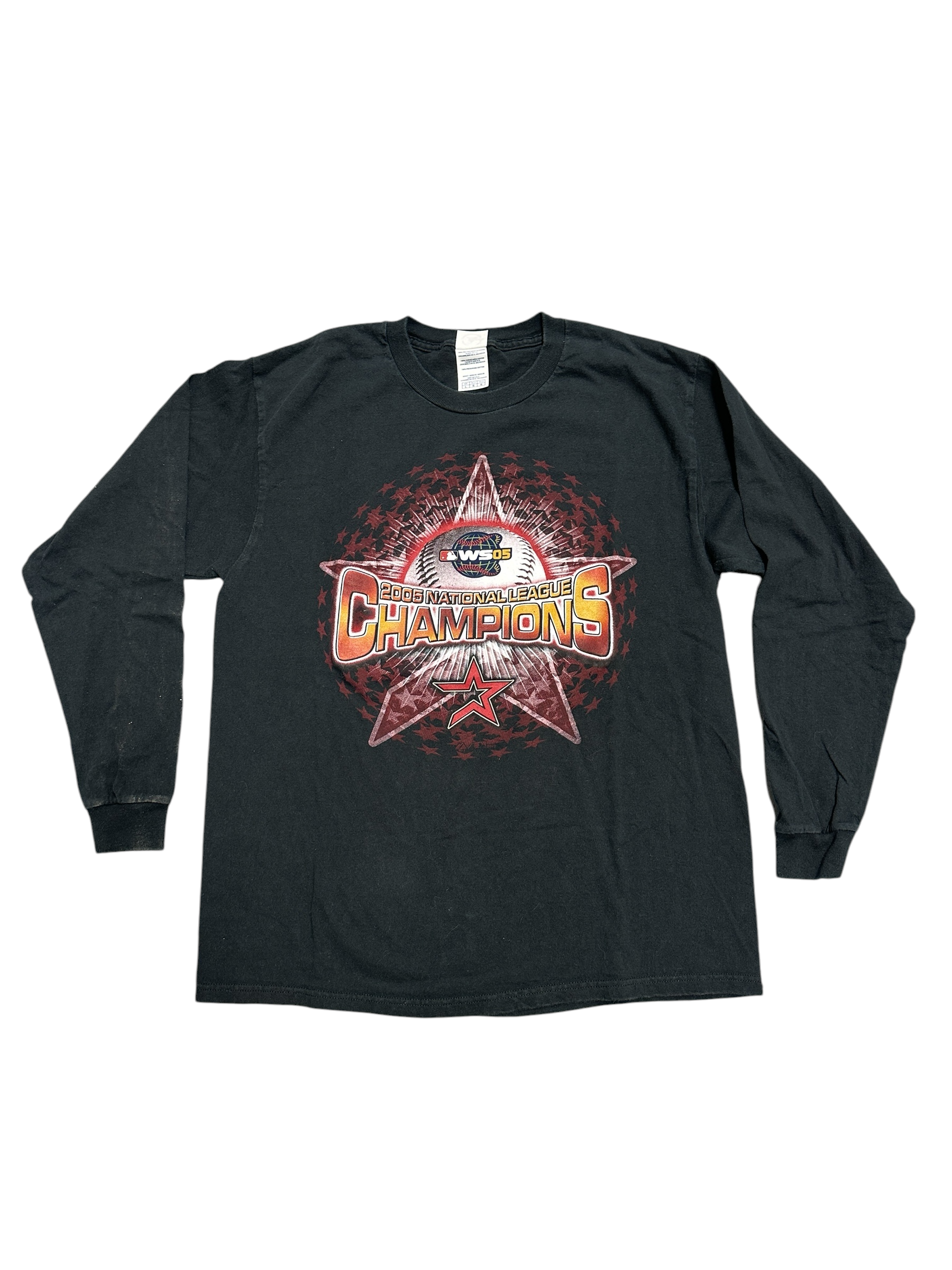 Houston Astros 2005 National League Champions L/S Black Tee