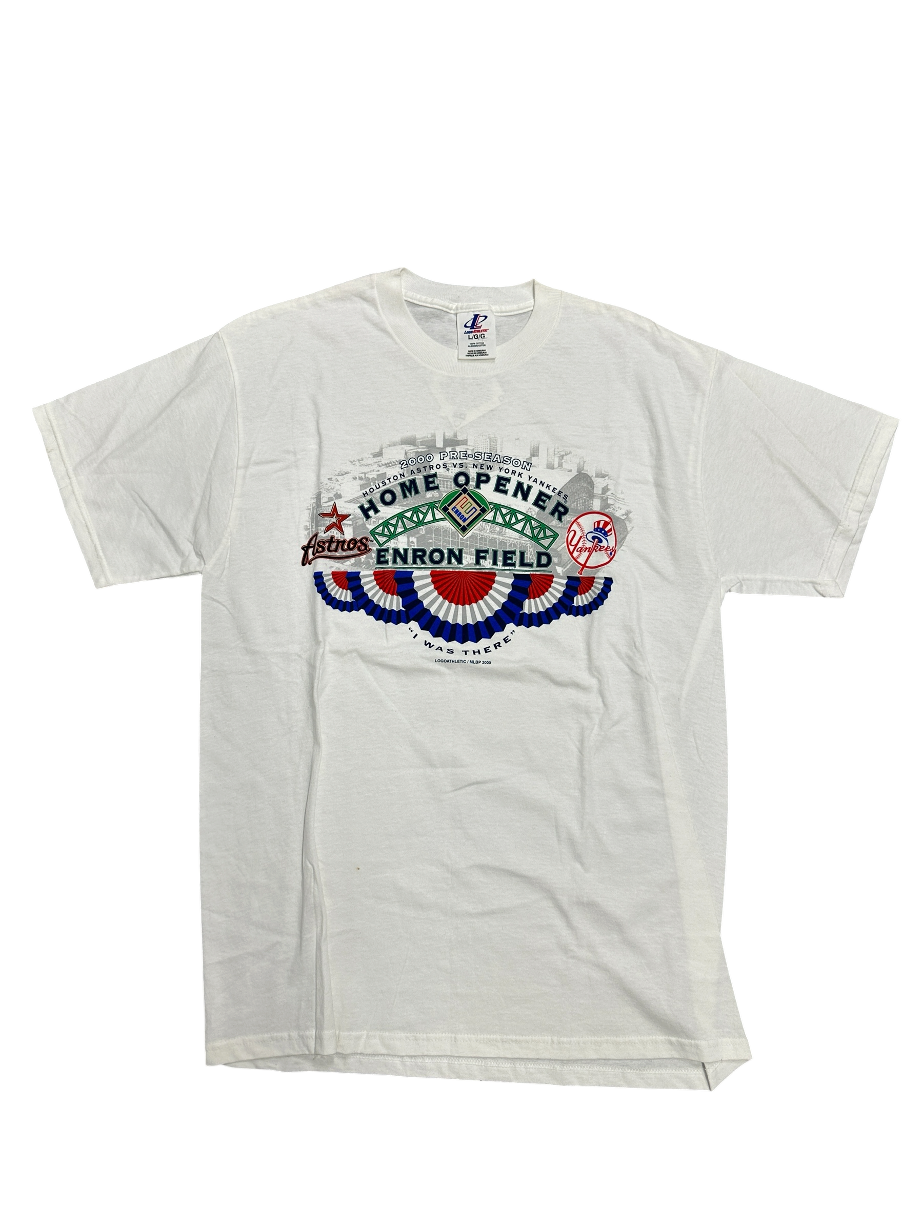 Houston Astros 2000’s Home Opener Enron Field White Tee