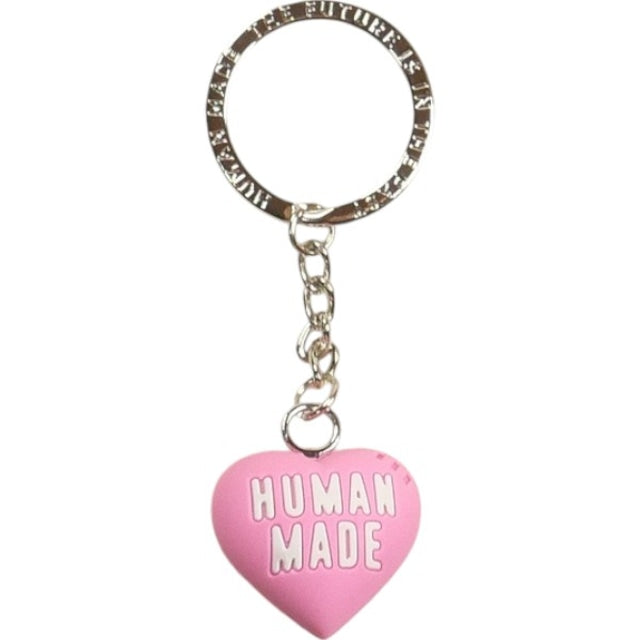 Human Made Pink Heart Rubber Keychain