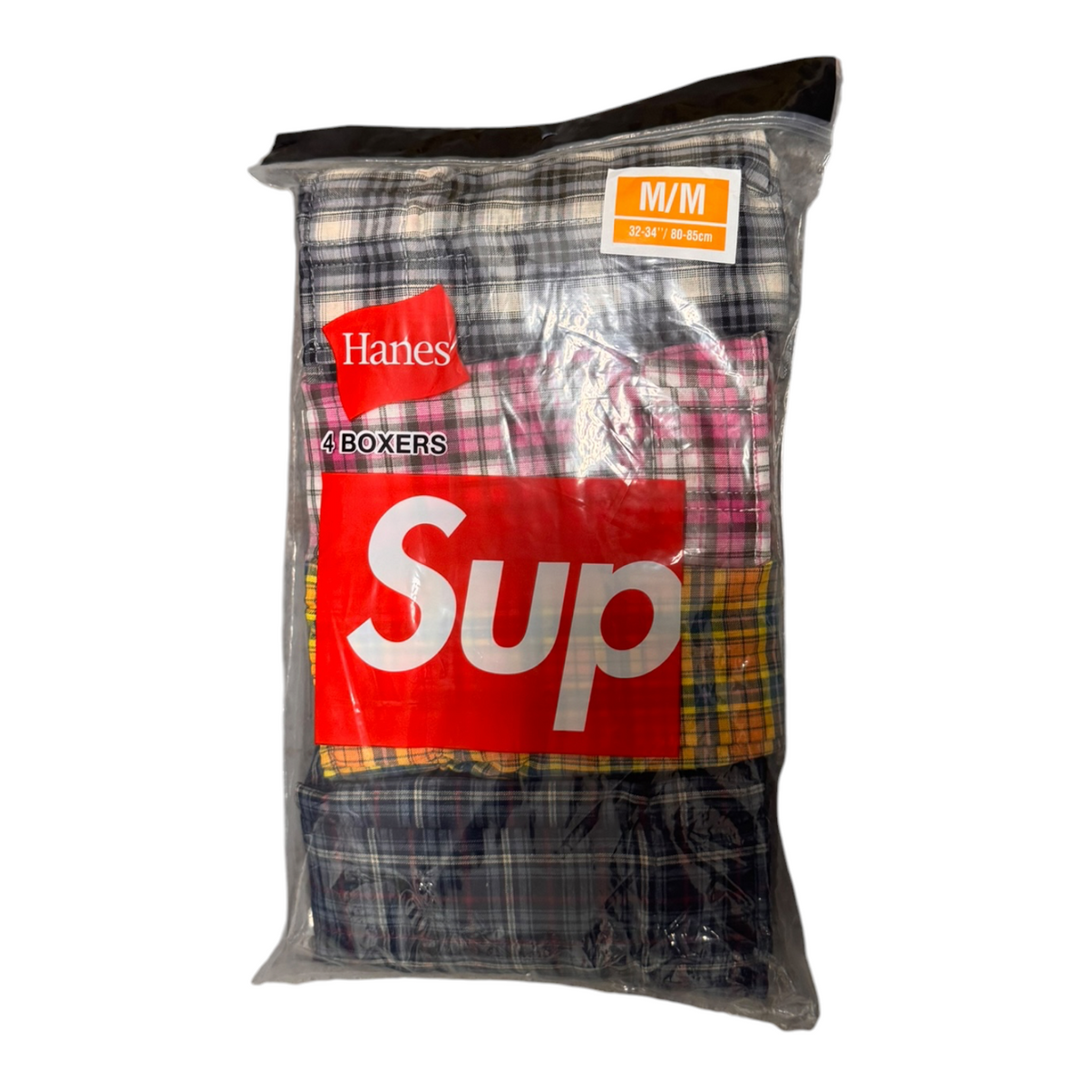 Supreme Hanes Plaid Boxers (4-Pack)