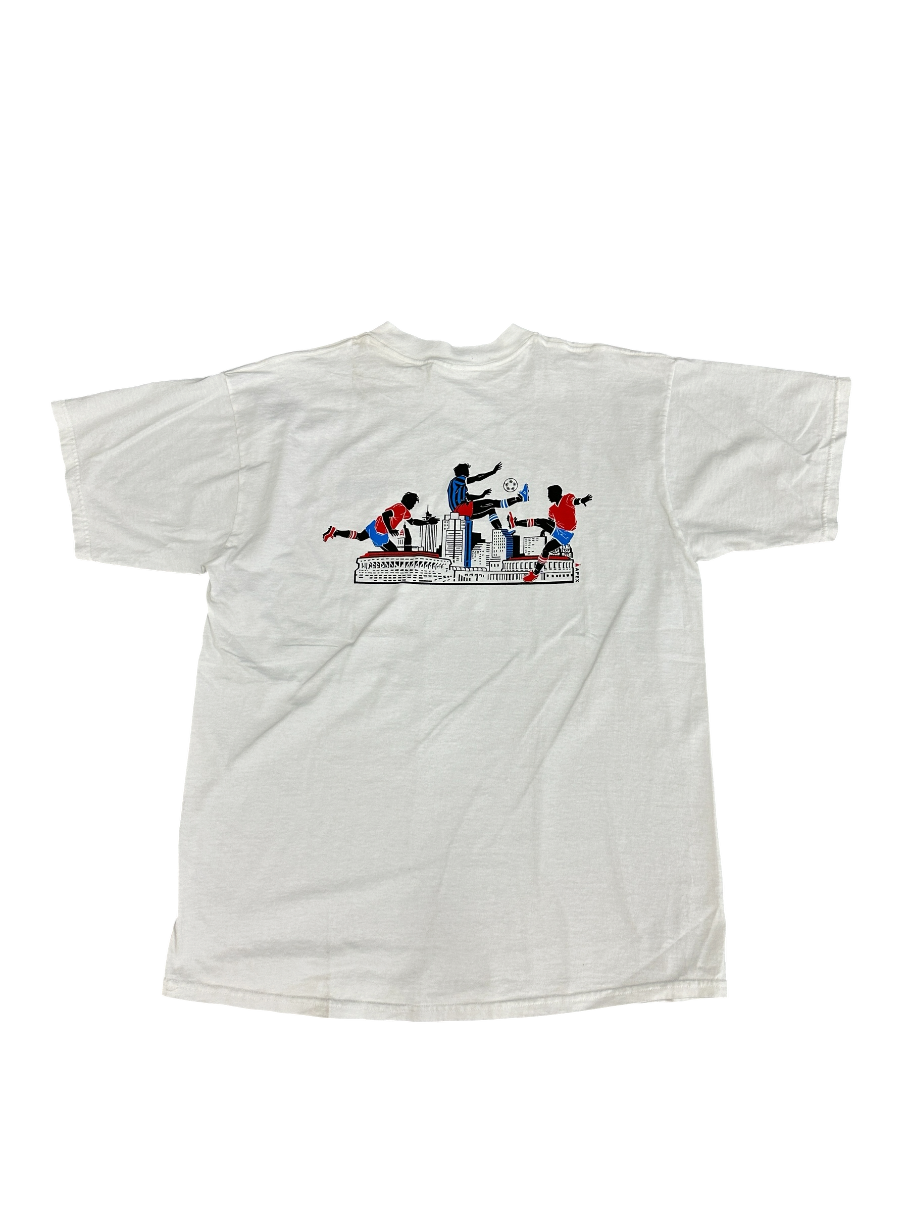 Workshops on the river white tee