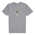 Supreme Jesus Prayer Card Box Logo Tee - Heather Grey