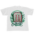 Mexico Flames White Tee