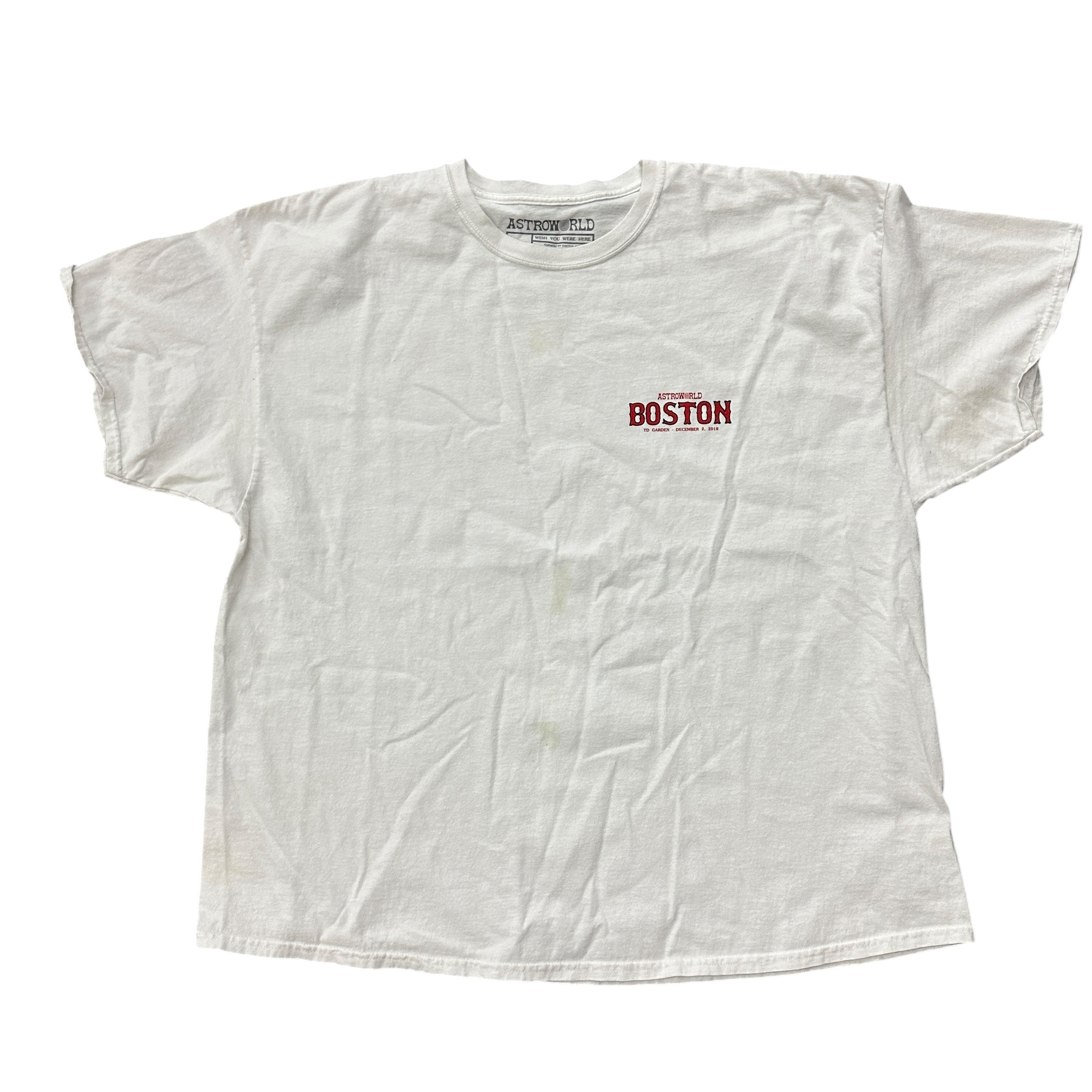 Travis Scott Astroworld Boston White Tee